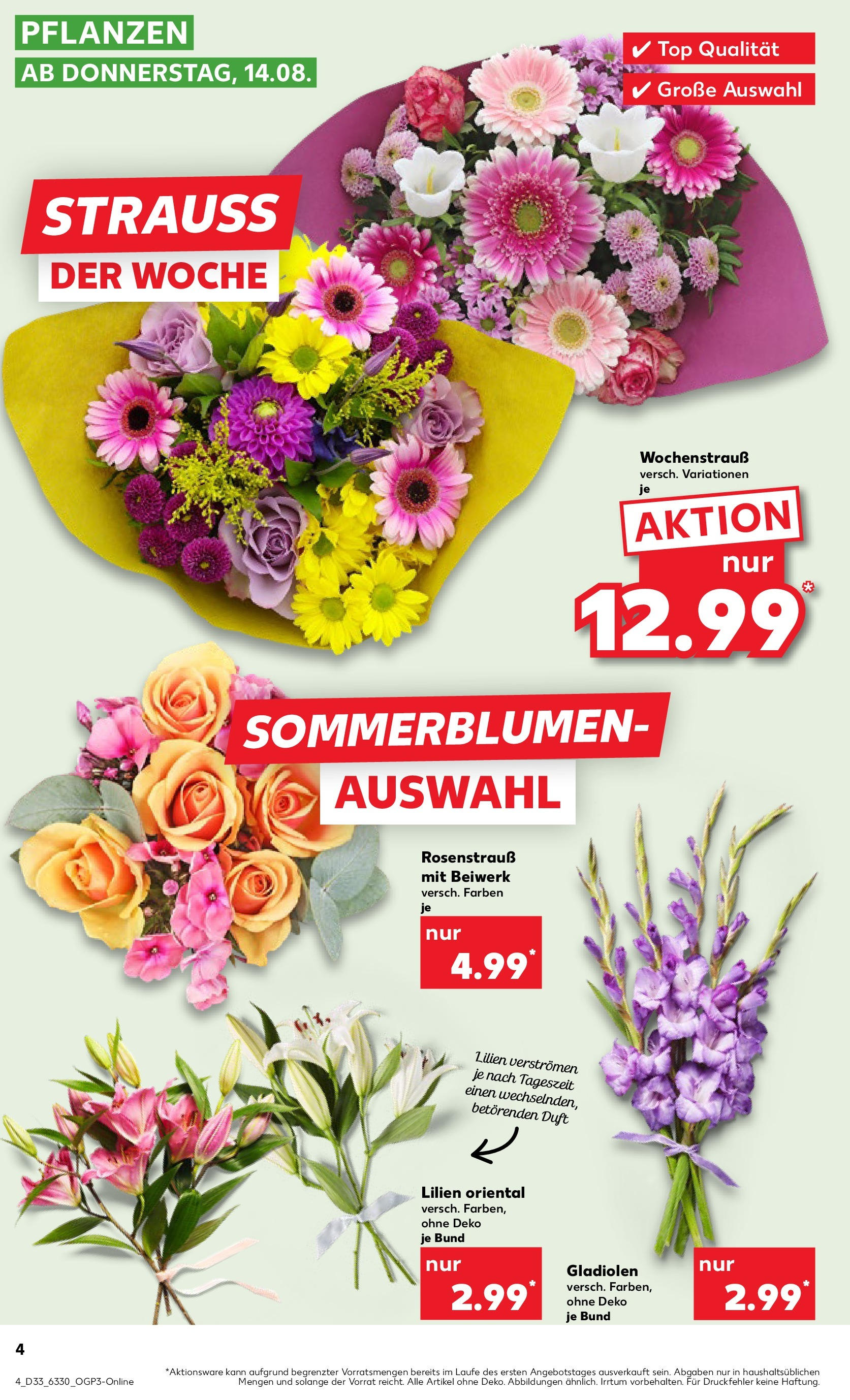 Prospekt Kaufland ab 14.08.2025 » Angebote und Werbung Online | Seite: 4 | Produkte: Top, Duft Prospekt Kaufland ab 14.08.2025 » Angebote Online zum Blättern | Seite: 4 | Produkte: Top, Duft