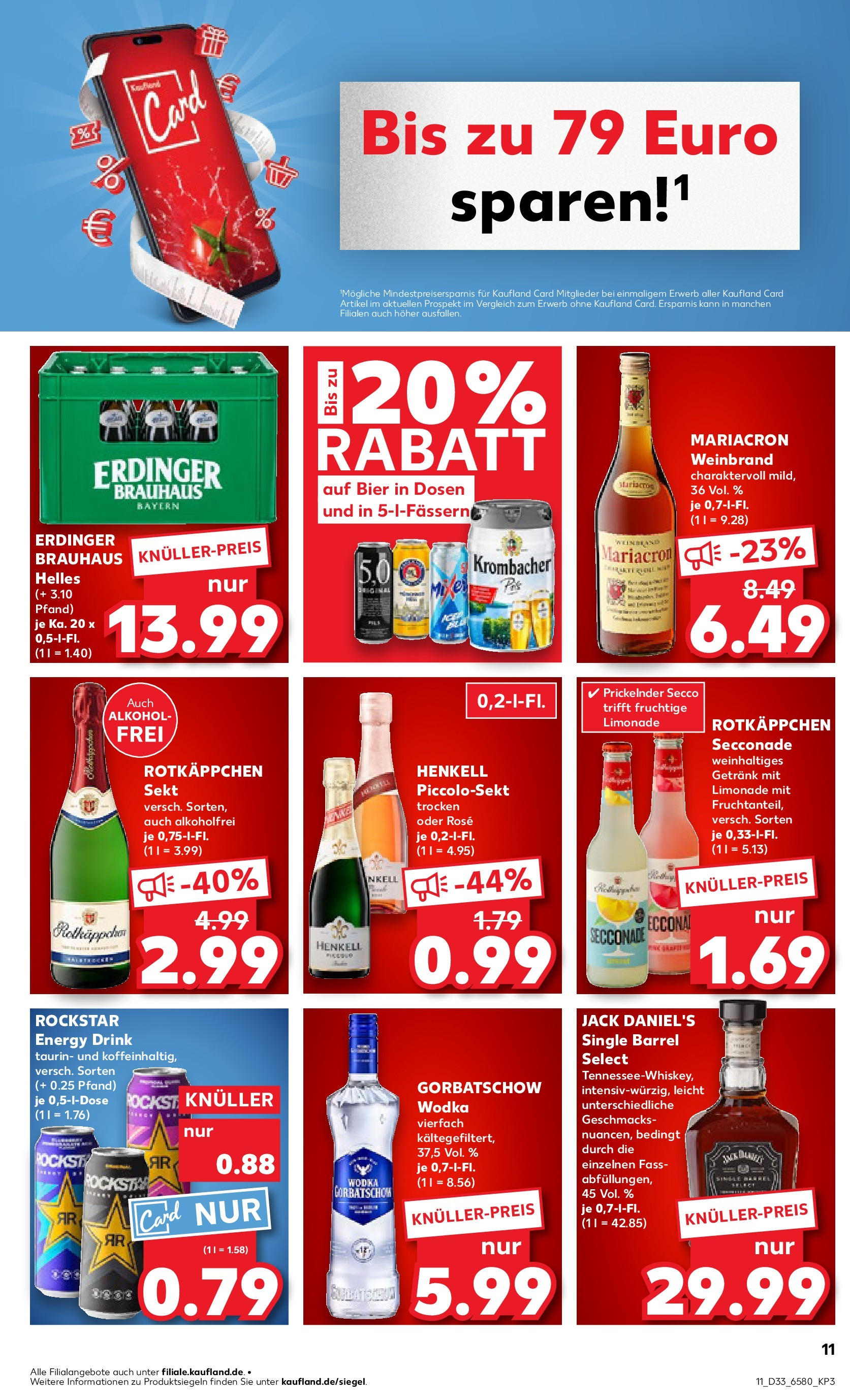 Prospekt Kaufland ab 14.08.2025 » Angebote und Werbung Online | Seite: 11 | Produkte: Rockstar energy, Mariacron, Krombacher, Vodka Prospekt Kaufland ab 14.08.2025 » Angebote Online zum Blättern | Seite: 11 | Produkte: Rockstar energy, Mariacron, Krombacher, Vodka