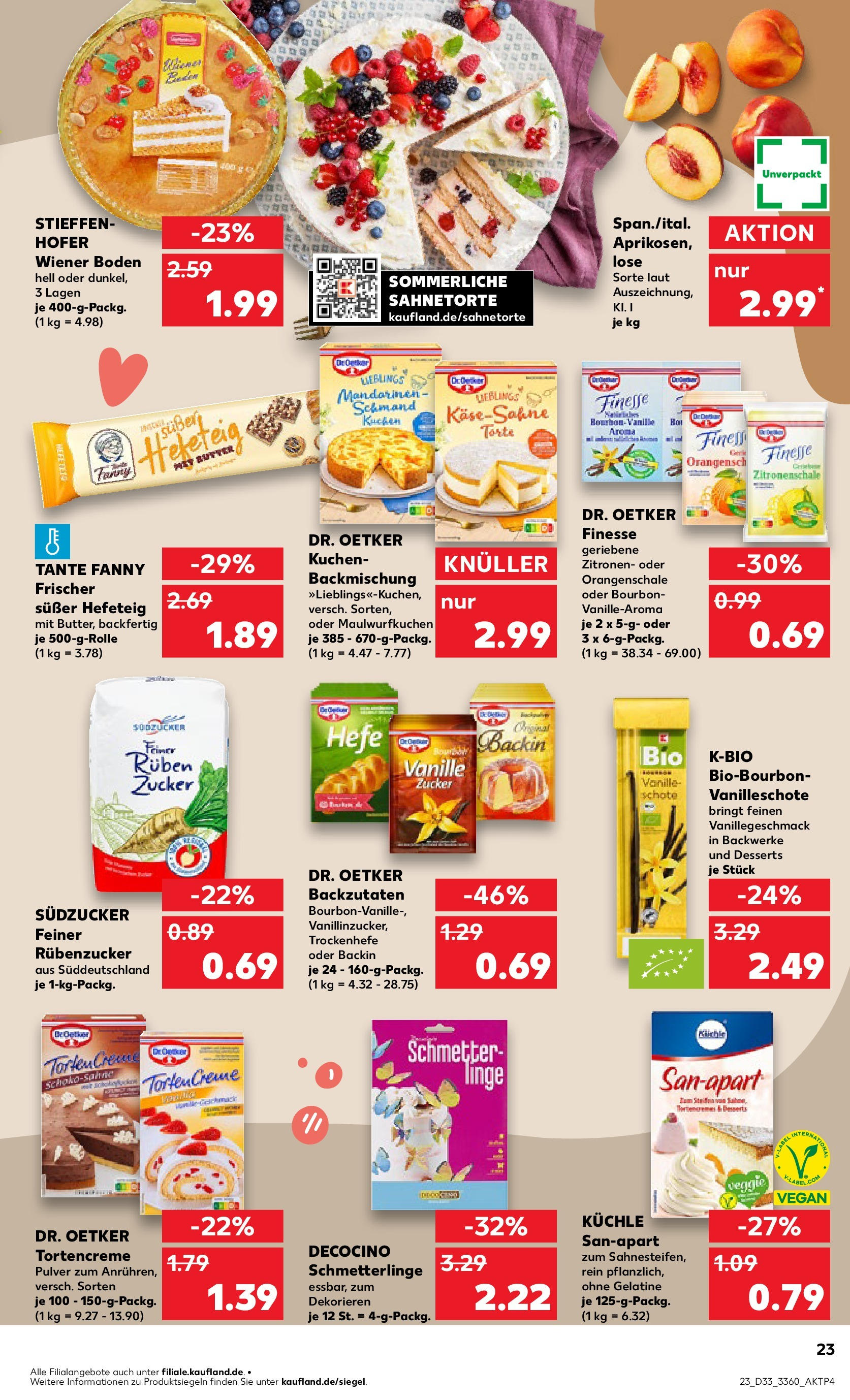 Prospekt Kaufland ab 14.08.2025 » Angebote und Werbung Online | Seite: 23 | Produkte: Mandarinen, Creme, Kuchen, Zitronen Prospekt Kaufland ab 14.08.2025 » Angebote Online zum Blättern | Seite: 23 | Produkte: Mandarinen, Creme, Kuchen, Zitronen