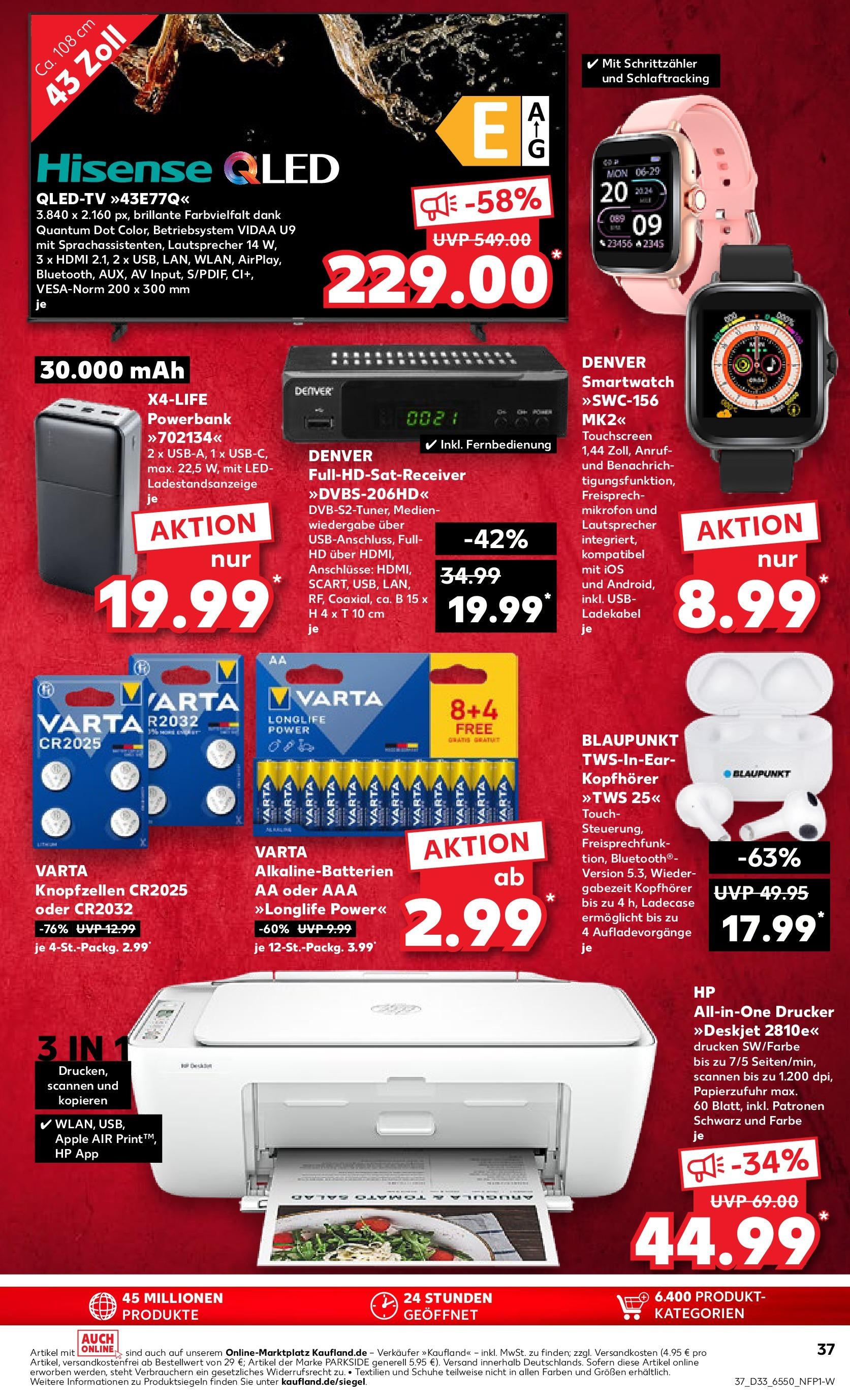 Prospekt Kaufland ab 14.08.2025 » Angebote und Werbung Online | Seite: 37 | Produkte: HP, Mikrofon, Smartwatch, Ladekabel Prospekt Kaufland ab 14.08.2025 » Angebote Online zum Blättern | Seite: 37 | Produkte: HP, Mikrofon, Smartwatch, Ladekabel