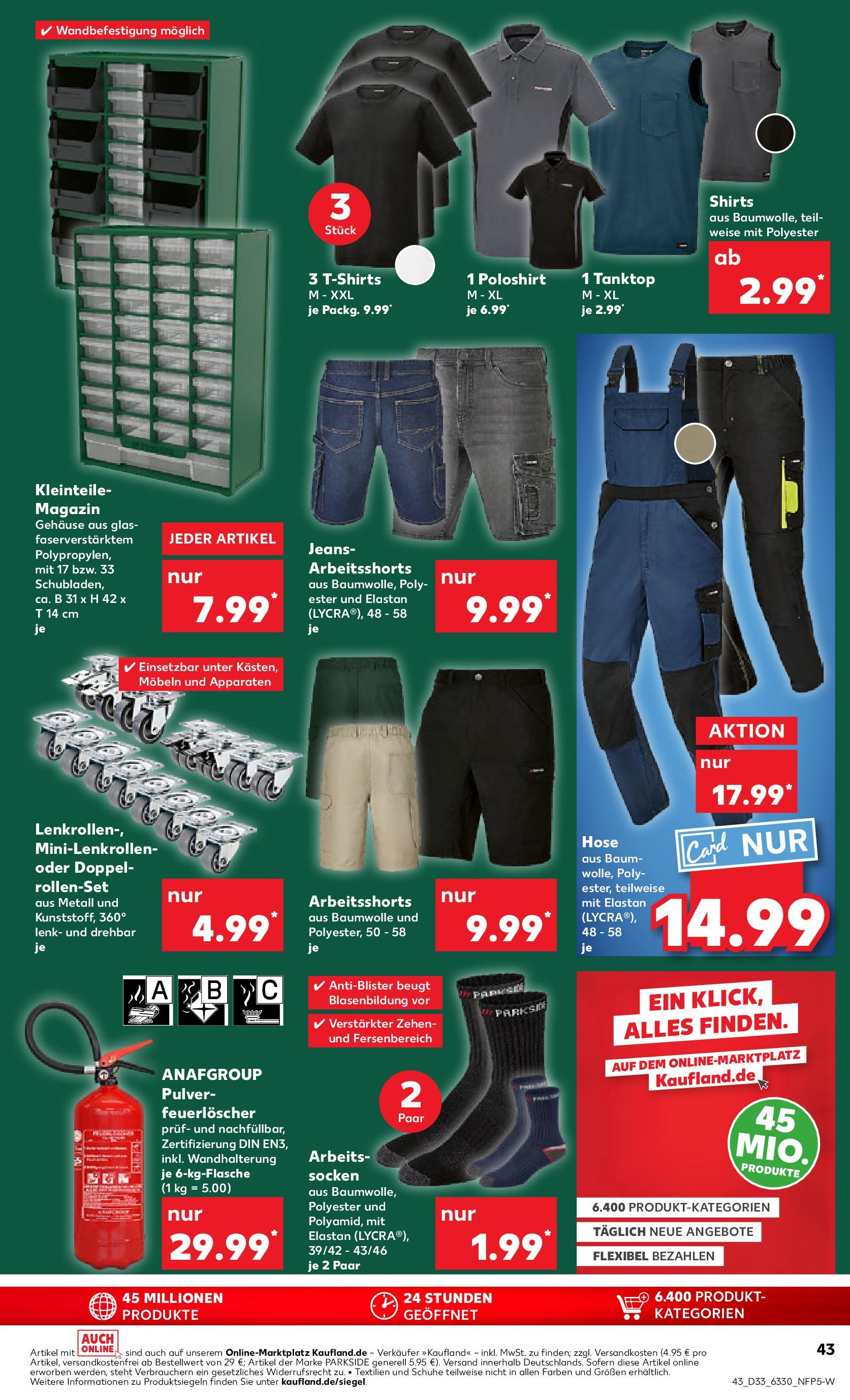 Prospekt Kaufland ab 14.08.2025 » Angebote und Werbung Online | Seite: 43 | Produkte: Shirt, Poloshirt, Tanktop, Jeans Prospekt Kaufland ab 14.08.2025 » Angebote Online zum Blättern | Seite: 43 | Produkte: Shirt, Poloshirt, Tanktop, Jeans