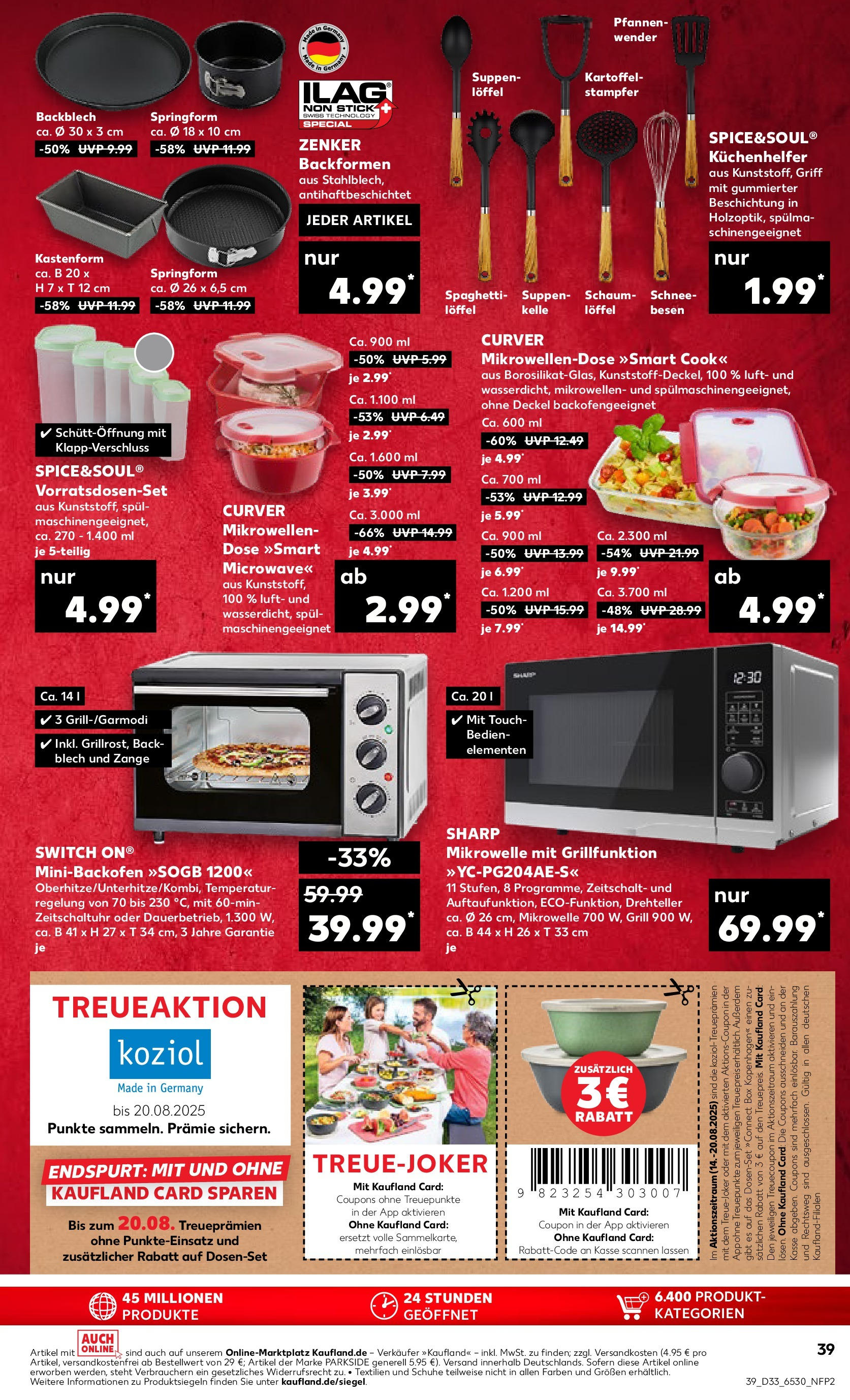 Prospekt Kaufland ab 14.08.2025 » Angebote und Werbung Online | Seite: 39 | Produkte: Mikrowelle, Grill, Box Prospekt Kaufland ab 14.08.2025 » Angebote Online zum Blättern | Seite: 39 | Produkte: Mikrowelle, Grill, Box