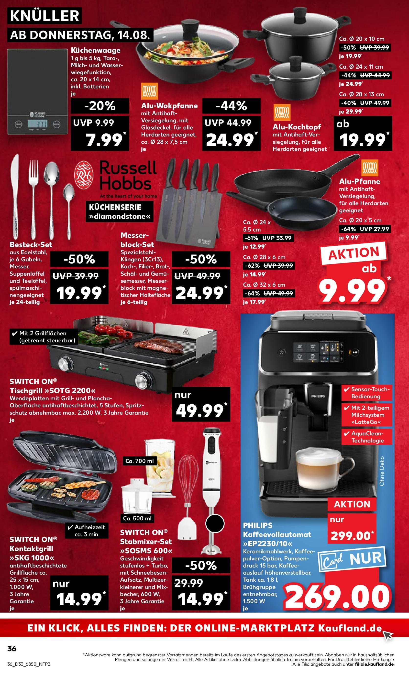 Prospekt Kaufland ab 14.08.2025 » Angebote und Werbung Online | Seite: 36 | Produkte: Batterien, Milch, Brot, Kaffeevollautomat Prospekt Kaufland ab 14.08.2025 » Angebote Online zum Blättern | Seite: 36 | Produkte: Batterien, Milch, Brot, Kaffeevollautomat
