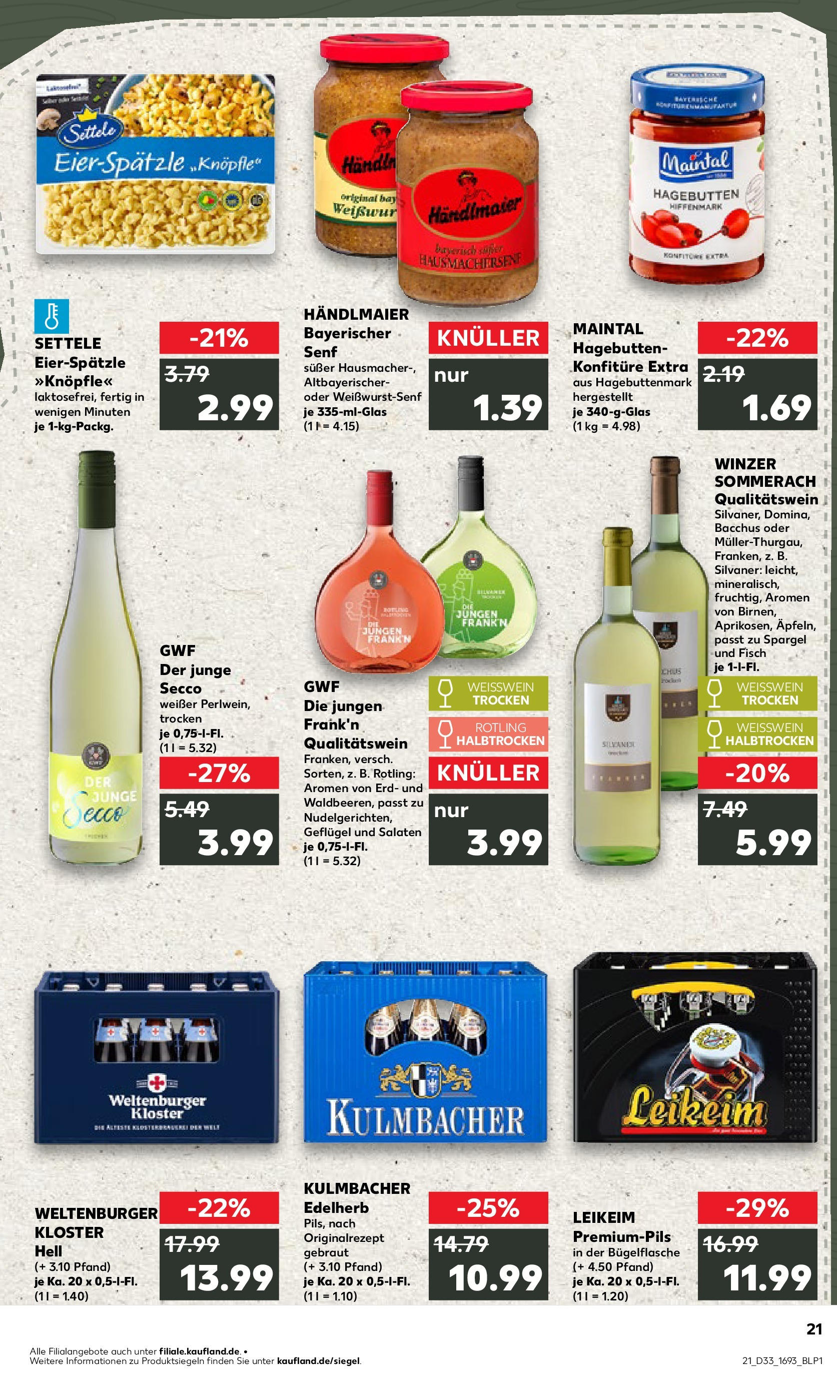 Prospekt Kaufland ab 17.08.2025 » Angebote Online zum Blättern | Seite: 34 | Produkte: Weißwein, Spargel, Fisch, Pasta