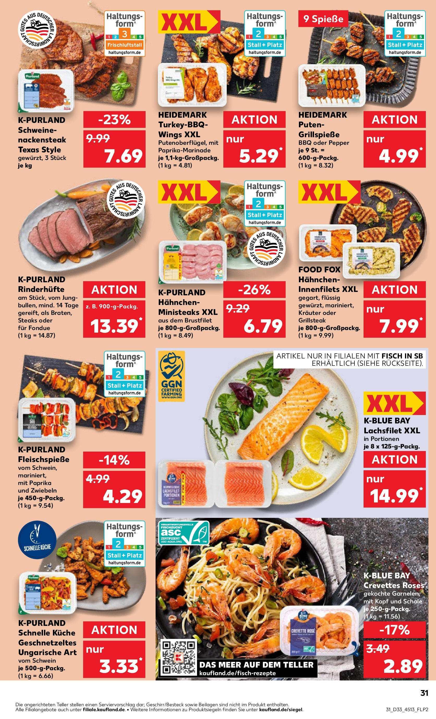 Prospekt Kaufland ab 18.08.2025 » Angebote und Werbung Online | Seite: 44 | Produkte: Küche, Spieße, Zwiebeln, Steak Prospekt Kaufland ab 18.08.2025 » Angebote Online zum Blättern | Seite: 44 | Produkte: Küche, Spieße, Zwiebeln, Steak