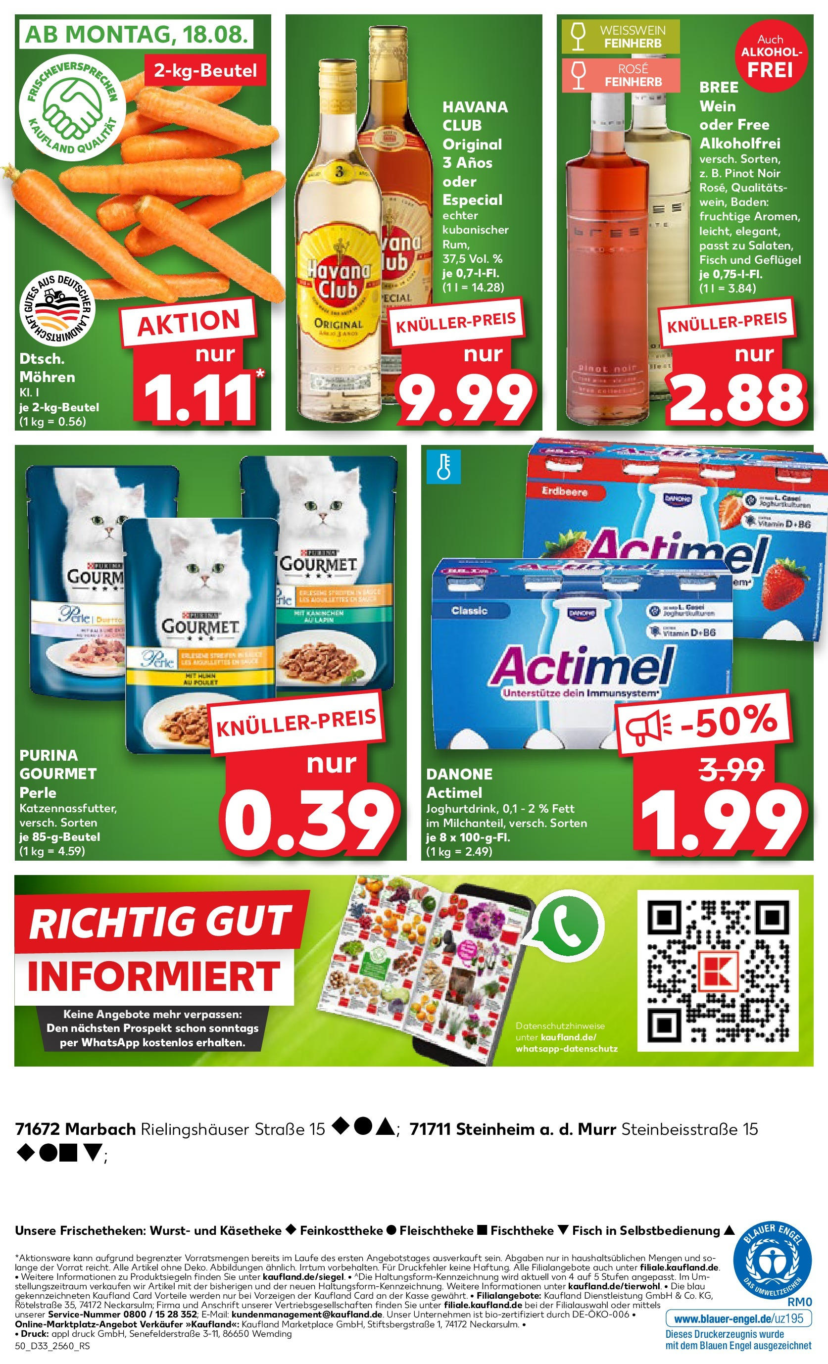 Prospekt Kaufland ab 18.08.2025 » Angebote Online zum Blättern | Seite: 5 | Produkte: Kaninchen, Rum, Fisch, Wurst