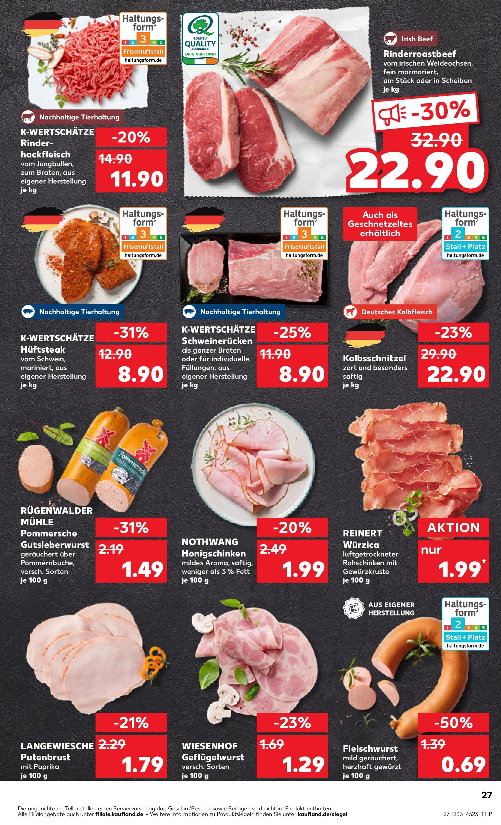 Prospekt Kaufland ab 14.08.2025 » Angebote Online zum Blättern | Seite: 27 | Produkte: Mühle, Paprika, Schweinerucken, Steak