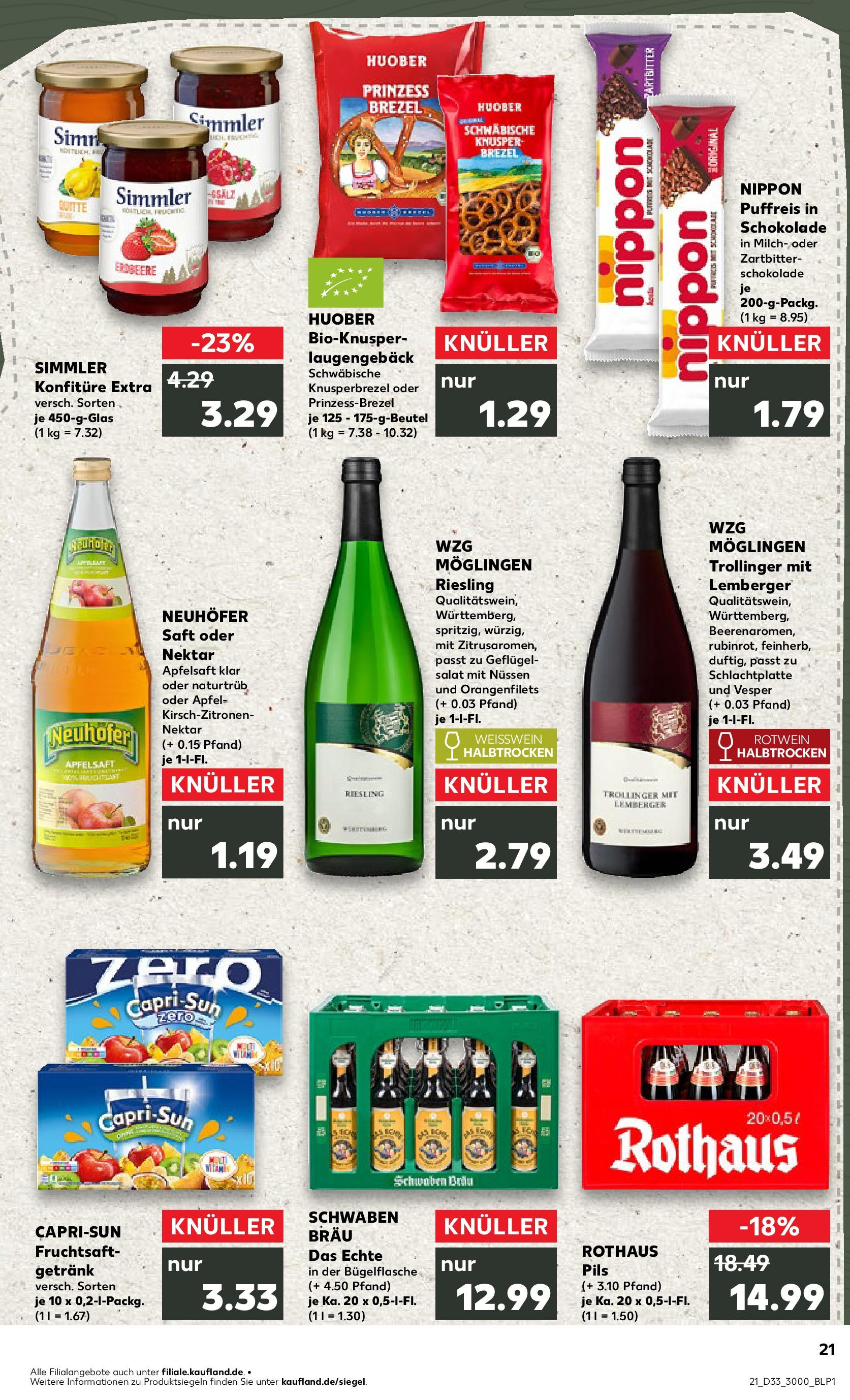 Prospekt Kaufland ab 18.08.2025 » Angebote und Werbung Online | Seite: 34 | Produkte: Milch, Rotwein, Rotwein halbtrocken, Salat Prospekt Kaufland ab 18.08.2025 » Angebote Online zum Blättern | Seite: 34 | Produkte: Milch, Rotwein, Rotwein halbtrocken, Salat