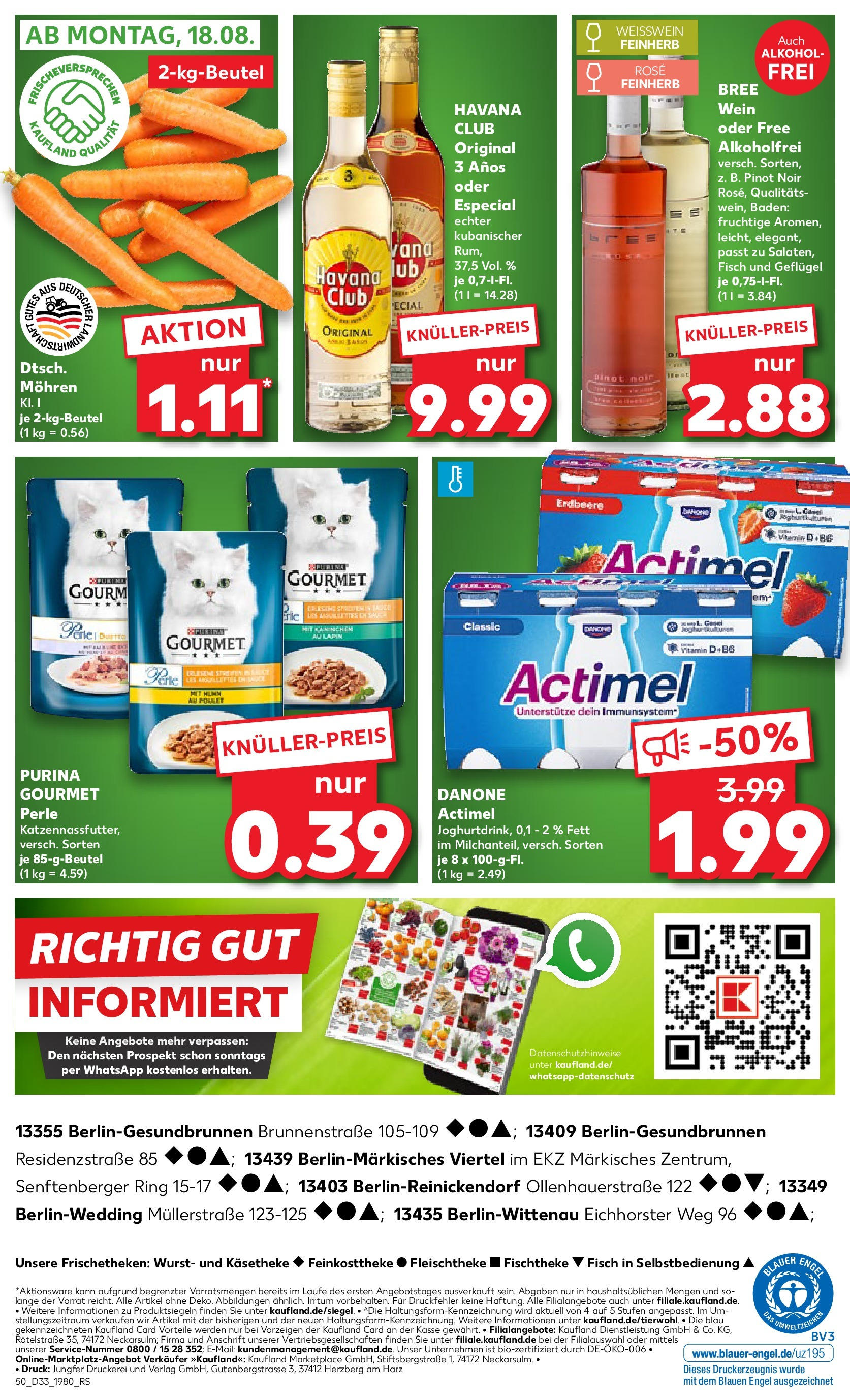 Prospekt Kaufland ab 14.08.2025 » Angebote Online zum Blättern | Seite: 50 | Produkte: Kaninchen, Weißwein, Fisch, Wein