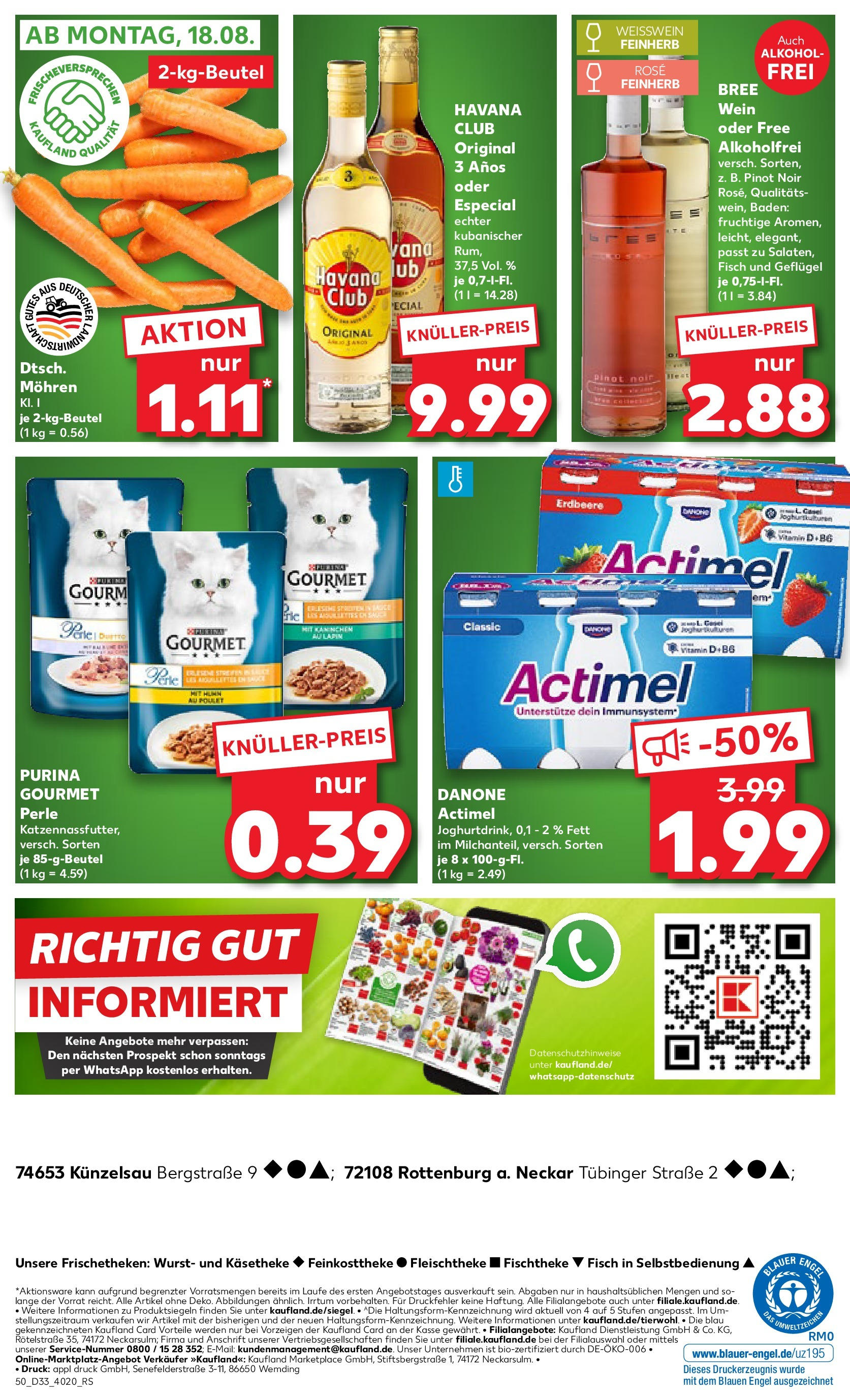 Prospekt Kaufland ab 18.08.2025 » Angebote Online zum Blättern | Seite: 5 | Produkte: Weißwein, Mohren, Wurst, Wein