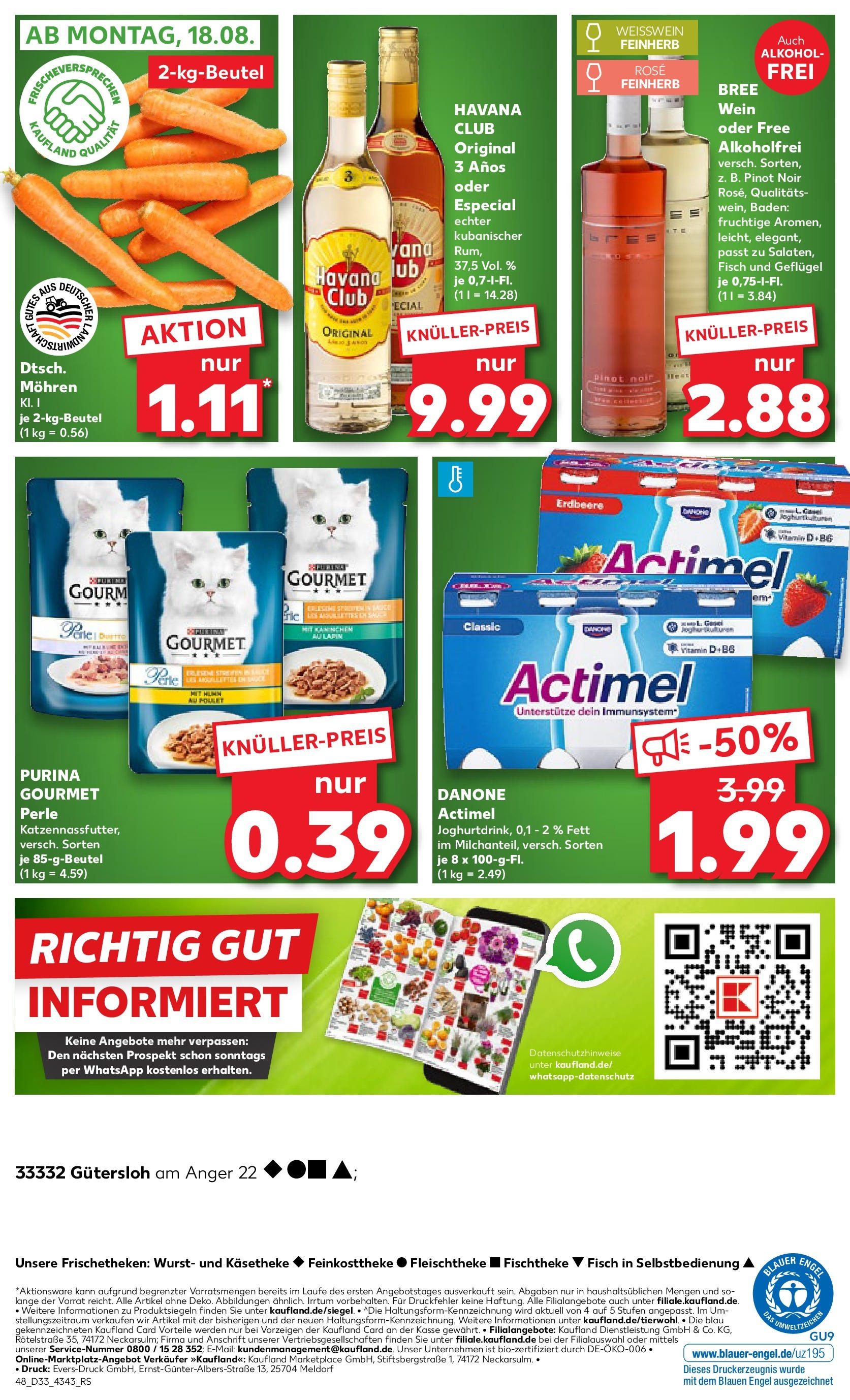 Prospekt Kaufland ab 14.08.2025 » Angebote Online zum Blättern | Seite: 48 | Produkte: Havana club, Bree, Mohren, Fisch