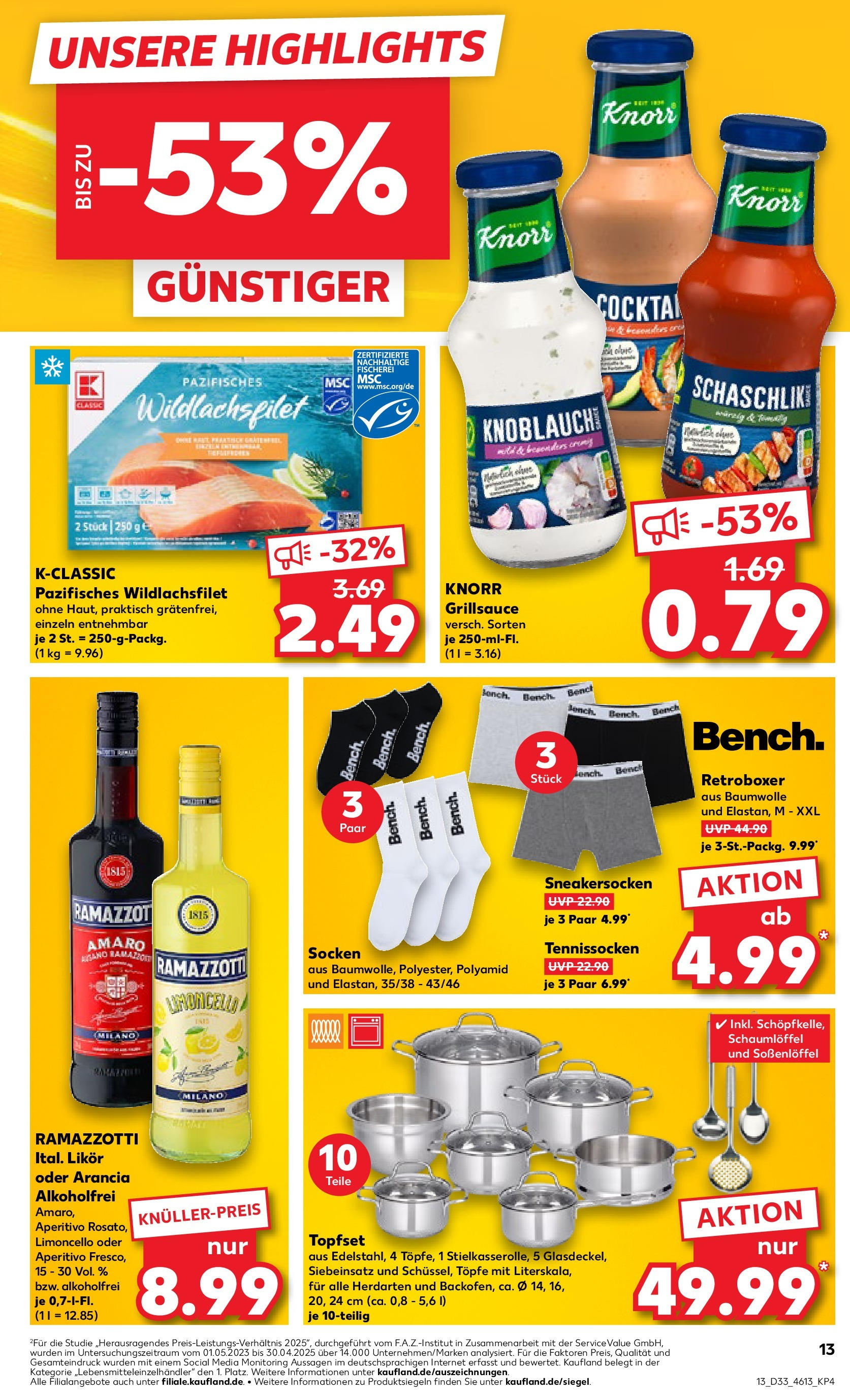 Prospekt Kaufland ab 14.08.2025 » Angebote Online zum Blättern | Seite: 13 | Produkte: Grill, Limoncello, Boxer, Ramazzotti