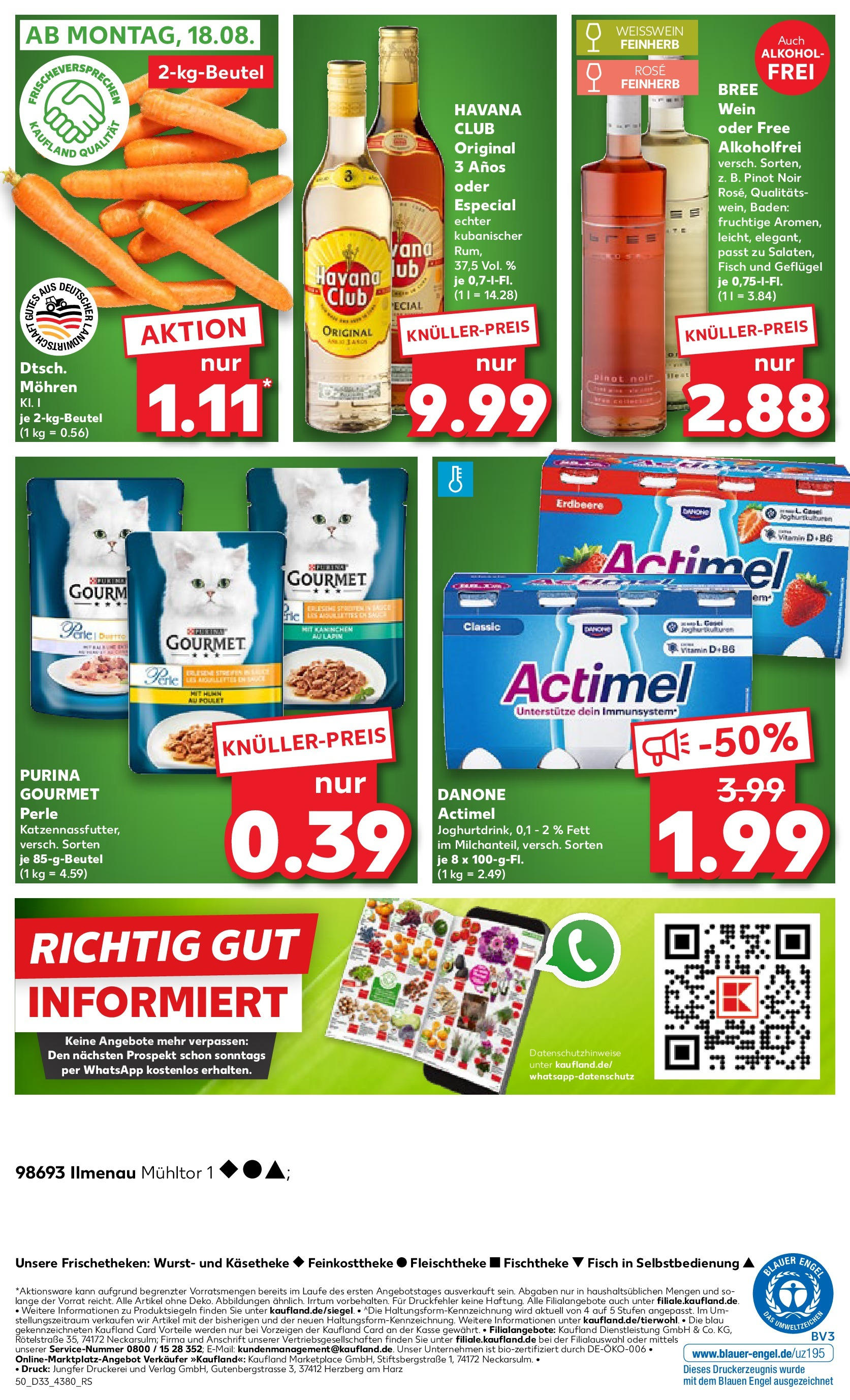Prospekt Kaufland ab 18.08.2025 » Angebote Online zum Blättern | Seite: 5 | Produkte: Havana club, Weißwein, Wurst, Wein