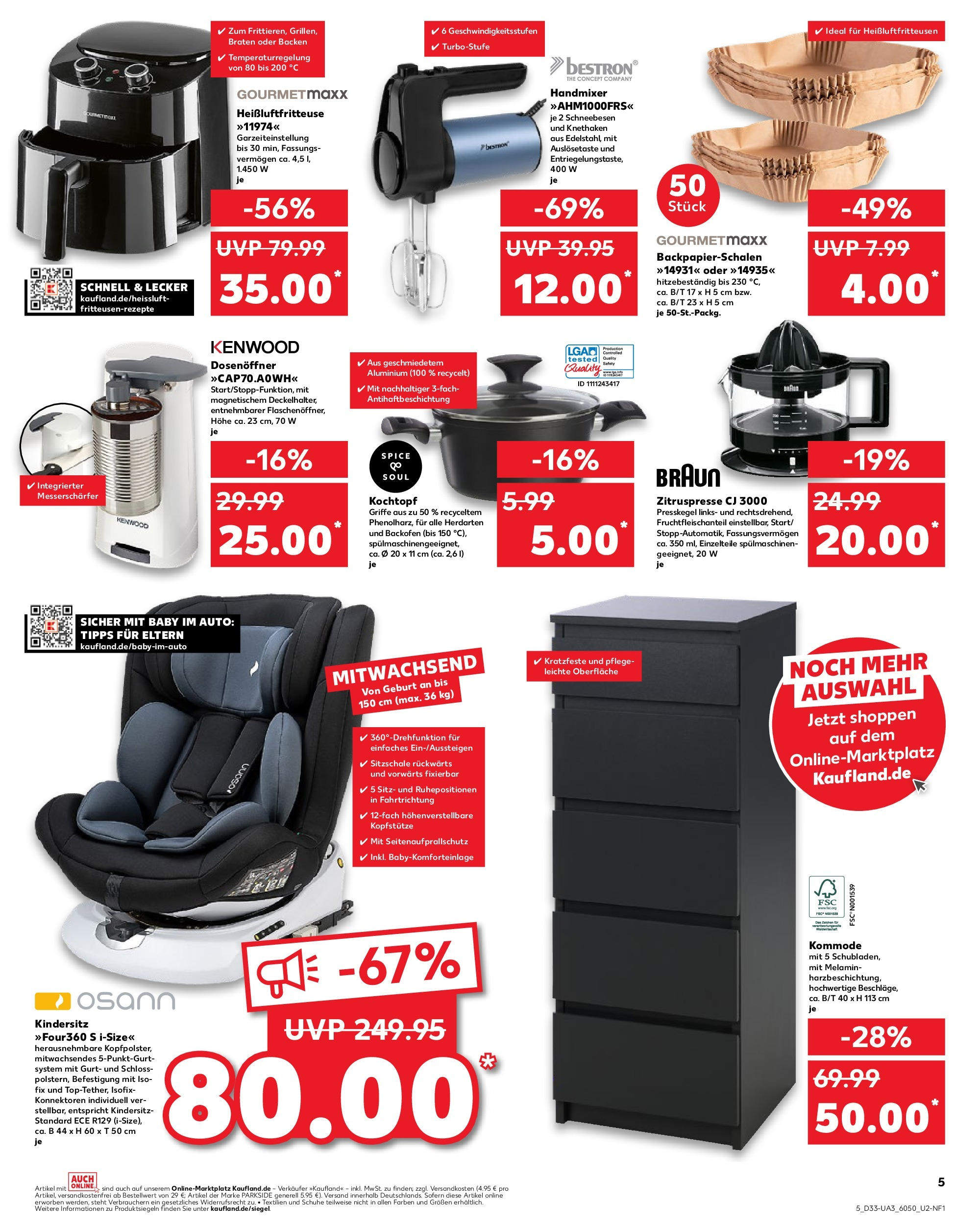 Prospekt Kaufland ab 18.08.2025 » Angebote Online zum Blättern | Seite: 18 | Produkte: Mixer, Kommode, Handmixer, Heißluftfritteuse