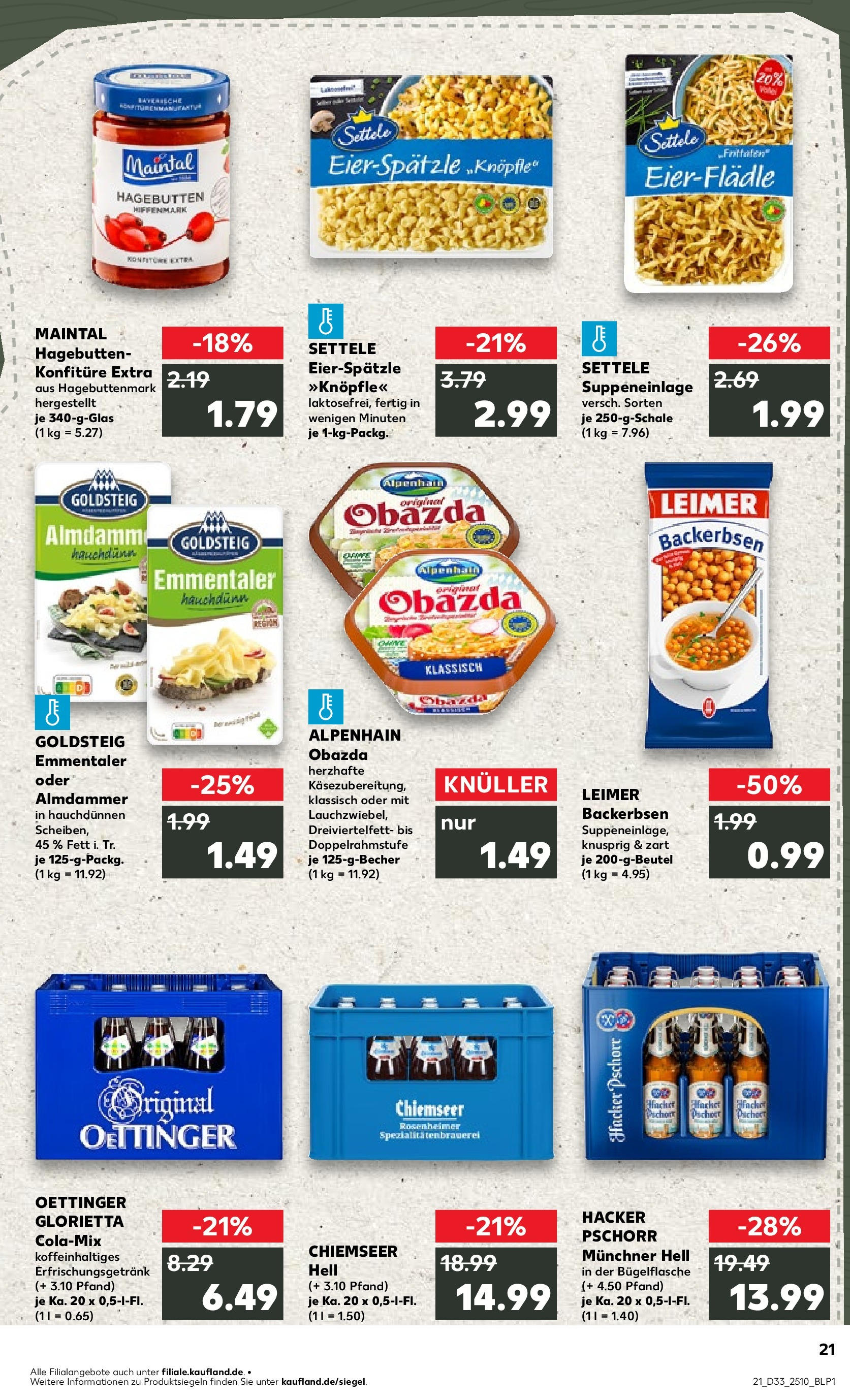 Prospekt Kaufland ab 18.08.2025 » Angebote Online zum Blättern | Seite: 42 | Produkte: Cola, Oettinger, Pasta