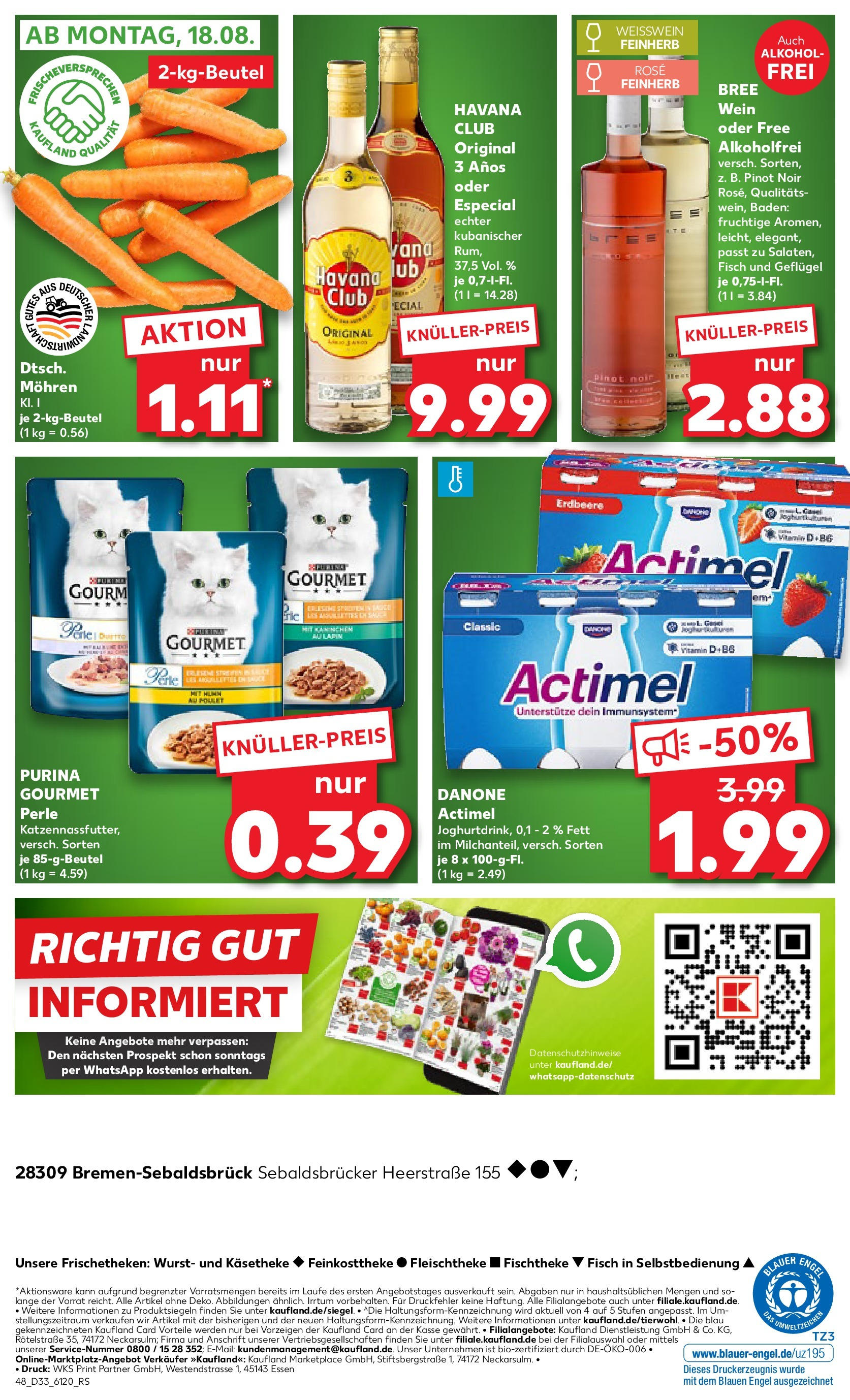 Prospekt Kaufland ab 14.08.2025 » Angebote und Werbung Online | Seite: 48 | Produkte: Weißwein, Bree, Mohren, Wein Prospekt Kaufland ab 14.08.2025 » Angebote Online zum Blättern | Seite: 48 | Produkte: Weißwein, Bree, Mohren, Wein