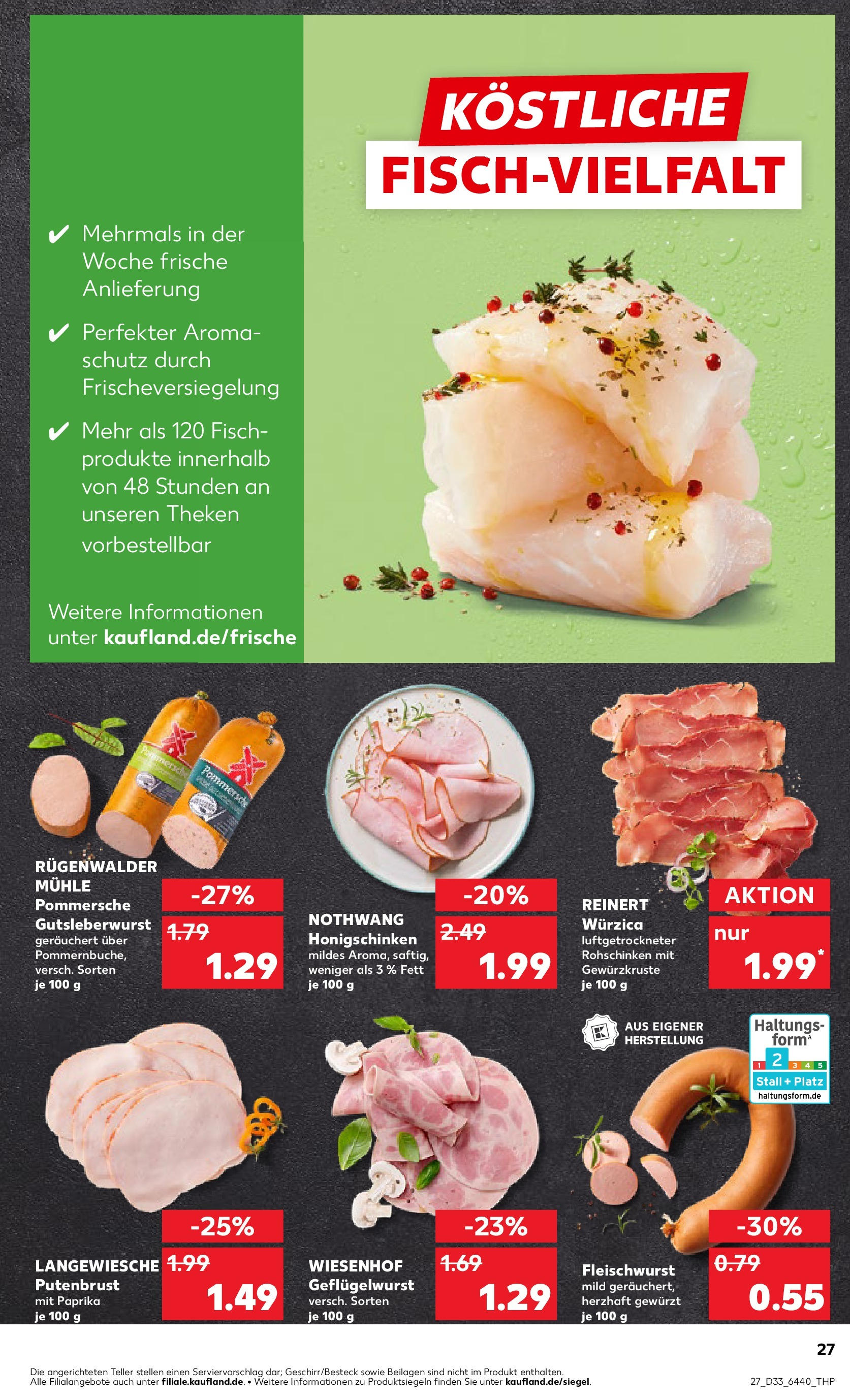 Prospekt Kaufland ab 14.08.2025 » Angebote Online zum Blättern | Seite: 27 | Produkte: Mühle, Fisch, Paprika
