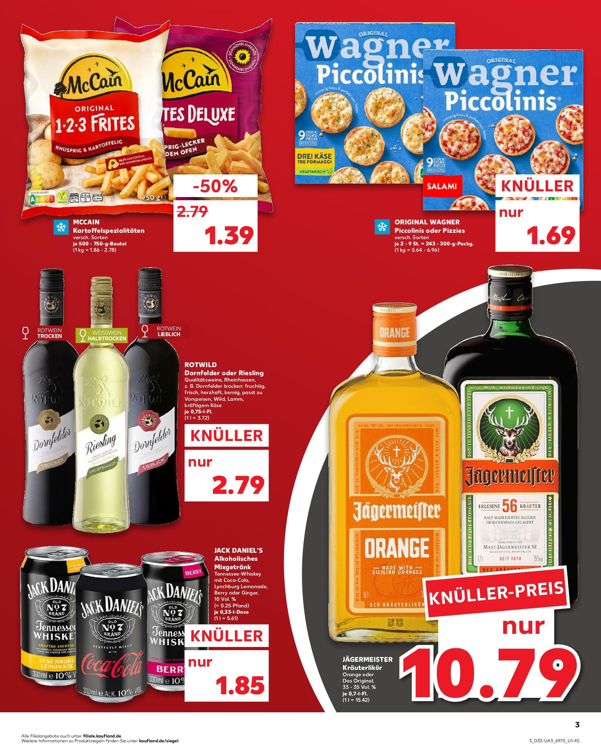 Prospekt Kaufland ab 14.08.2025 » Angebote und Werbung Online | Seite: 3 | Produkte: Ofen, Weißwein, Jack Daniel's, McCain Prospekt Kaufland ab 14.08.2025 » Angebote Online zum Blättern | Seite: 3 | Produkte: Ofen, Weißwein, Jack Daniel's, McCain