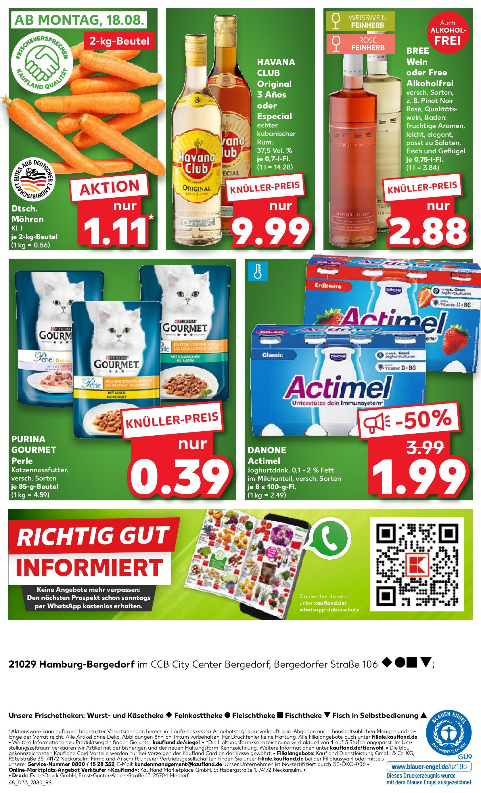Prospekt Kaufland ab 14.08.2025 » Angebote und Werbung Online | Seite: 48 | Produkte: Havana club, Weißwein, Mohren, Fisch Prospekt Kaufland ab 14.08.2025 » Angebote Online zum Blättern | Seite: 48 | Produkte: Havana club, Weißwein, Mohren, Fisch