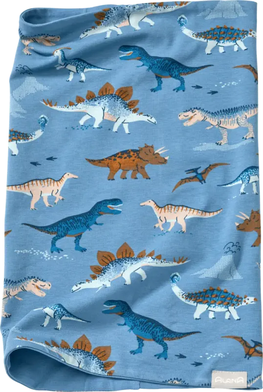 ALANA Loop Schal Pro Climate mit Dino-Muster, blau