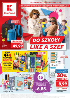 Pogląd oferty "Kaufland gazetka - Do Szkoły Like A Szef" - ważna od 07.08.2025