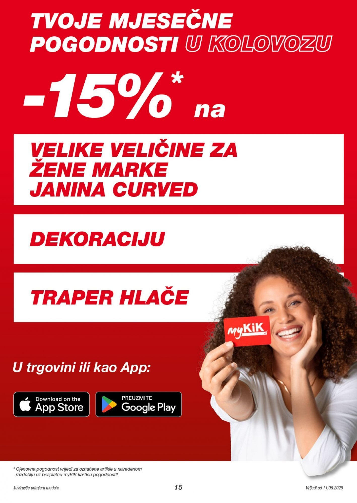 Kik - KiK katalog do 17.08.2025 novi od 10.08.2025 na listanje > letak digitalni | Stranica: 15 | Proizvodi: Hlače