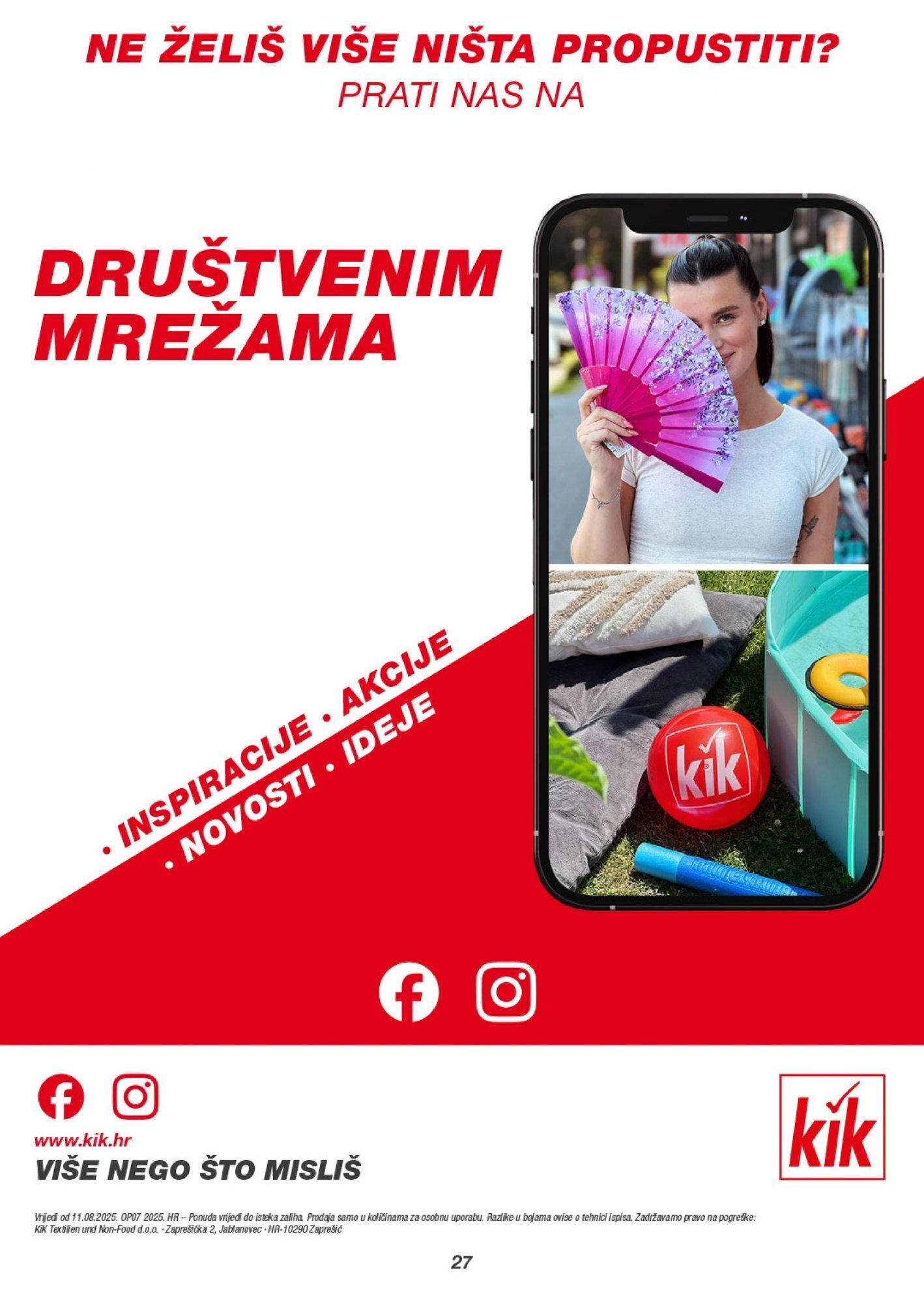 Kik - KiK katalog do 17.08.2025 novi od 10.08.2025 na listanje > letak digitalni | Stranica: 27