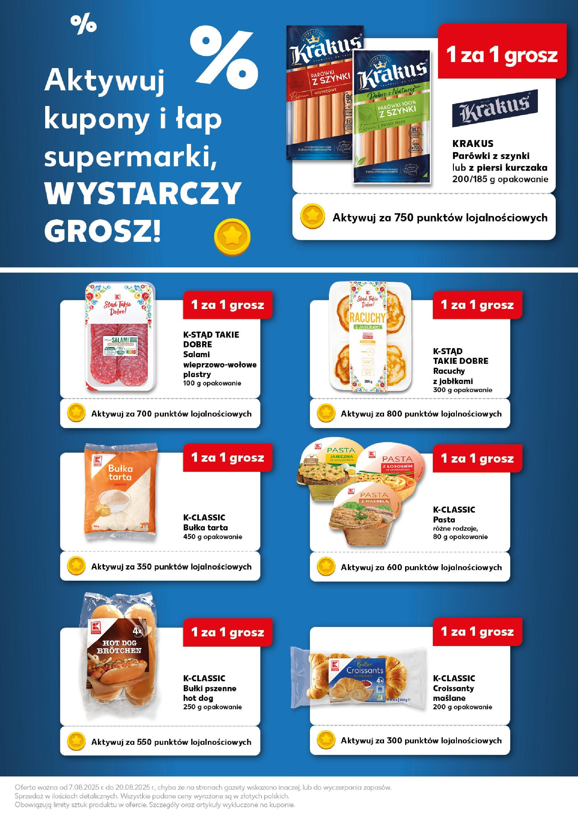 Kaufland gazetka - Superkupony od 07.08.2025 - od jutra PDF | Strona: 3 | Produkty: Piersi, Bułka tarta, Parówki, Bułka