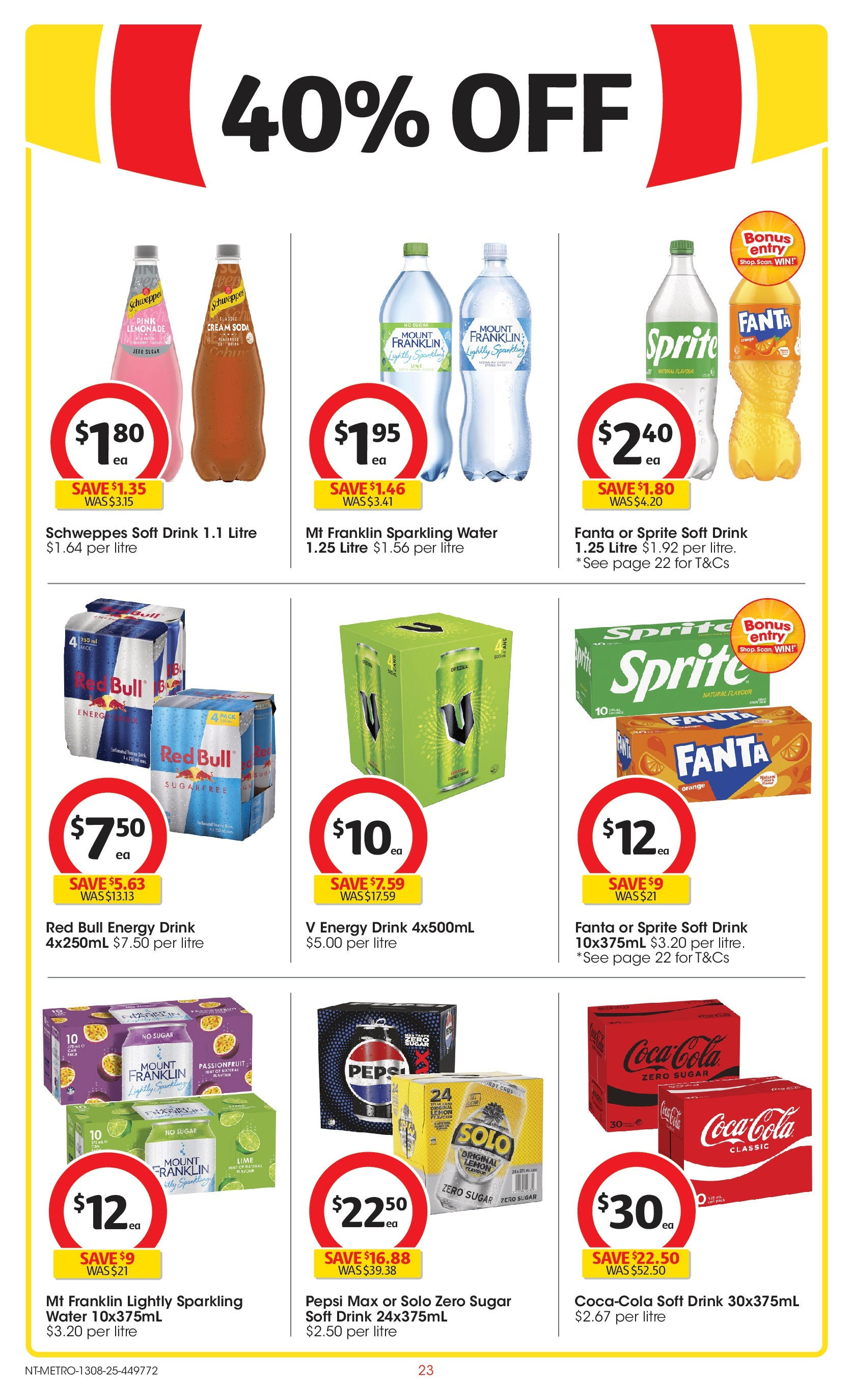 ﻿﻿Coles catalogue valid from 13/08/2025 > Online Australia | Page: 23 | Products: Pepsi, Passionfruit, Lemon, Pepsi Max