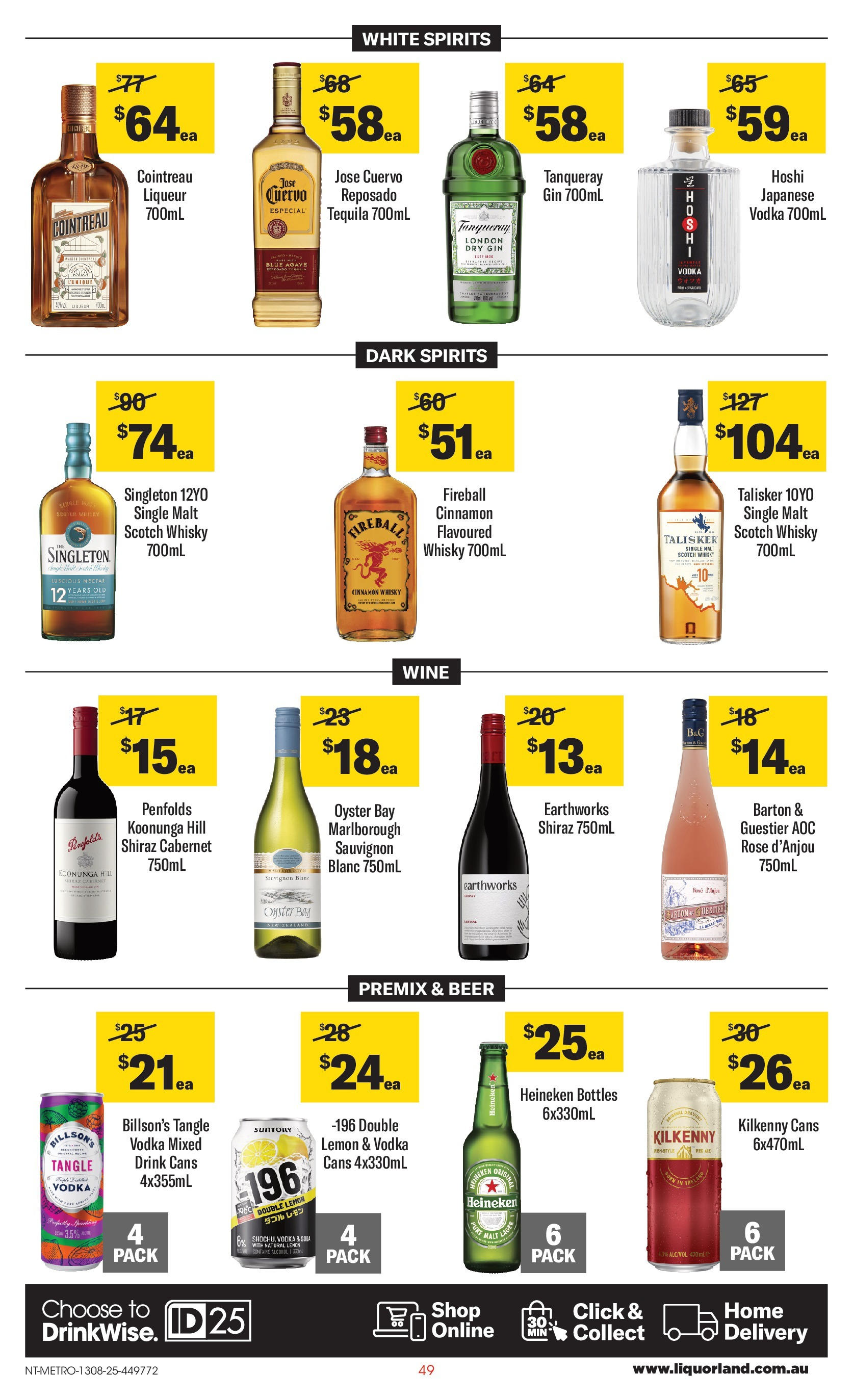 ﻿﻿Coles catalogue valid from 13/08/2025 > Online Australia | Page: 49 | Products: Wine, Gin, Vodka, Lemon