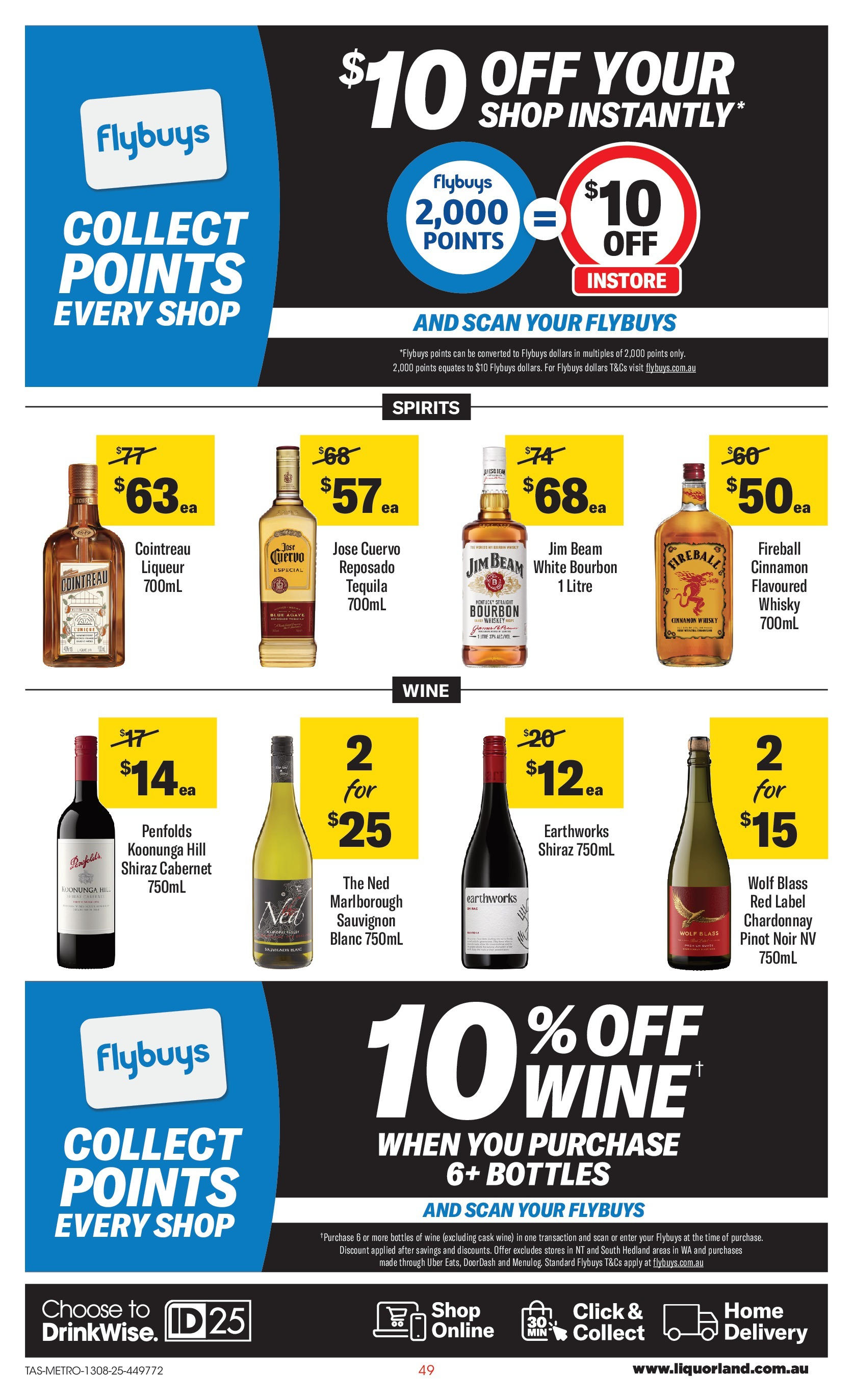 ﻿﻿Coles catalogue valid from 13/08/2025 > Online Australia | Page: 49 | Products: Wine, Bourbon, Whiskey