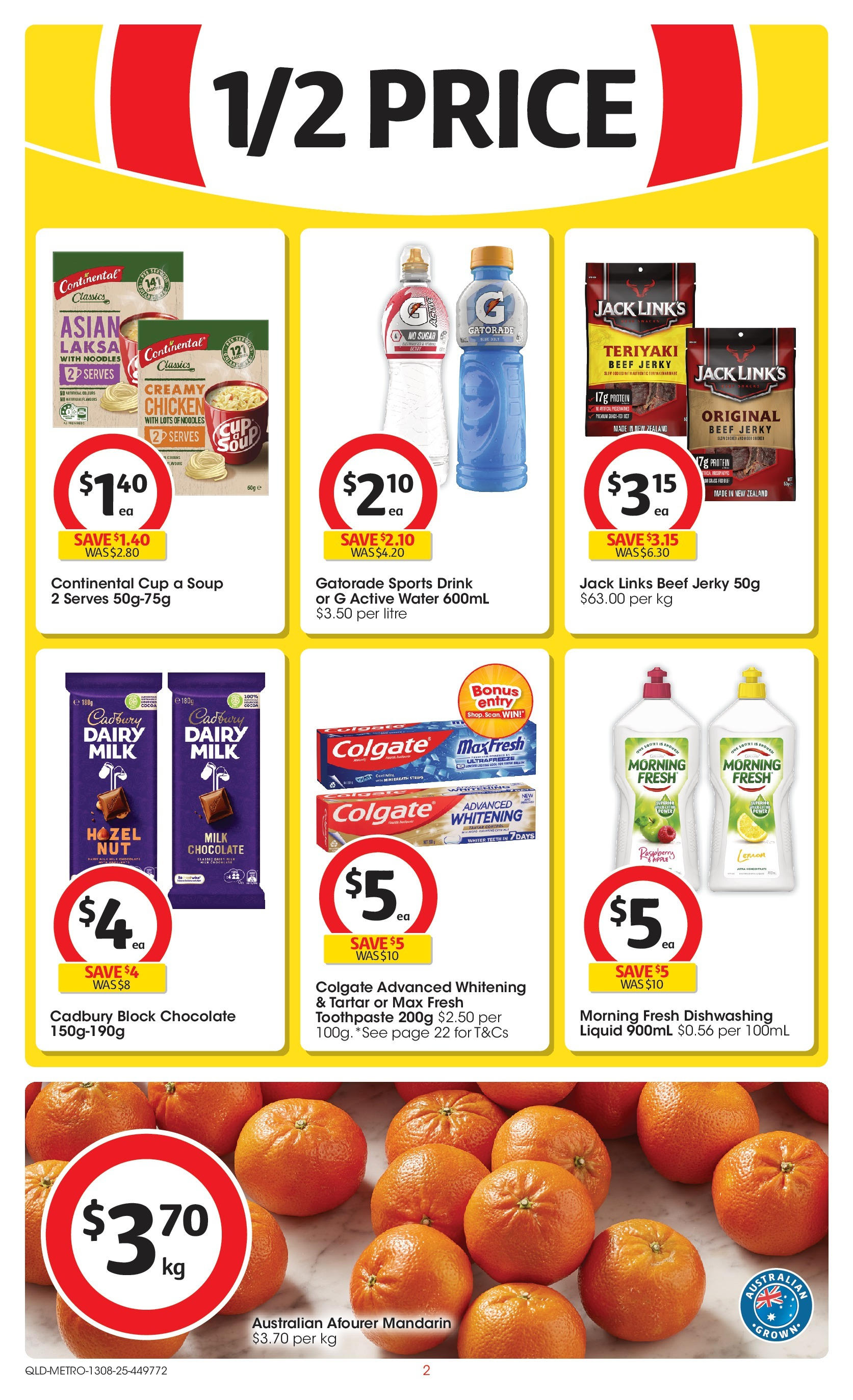 ﻿﻿Coles catalogue valid from 13/08/2025 > Online Australia | Page: 2 | Products: Milk, Chocolate, Soup, Lemon