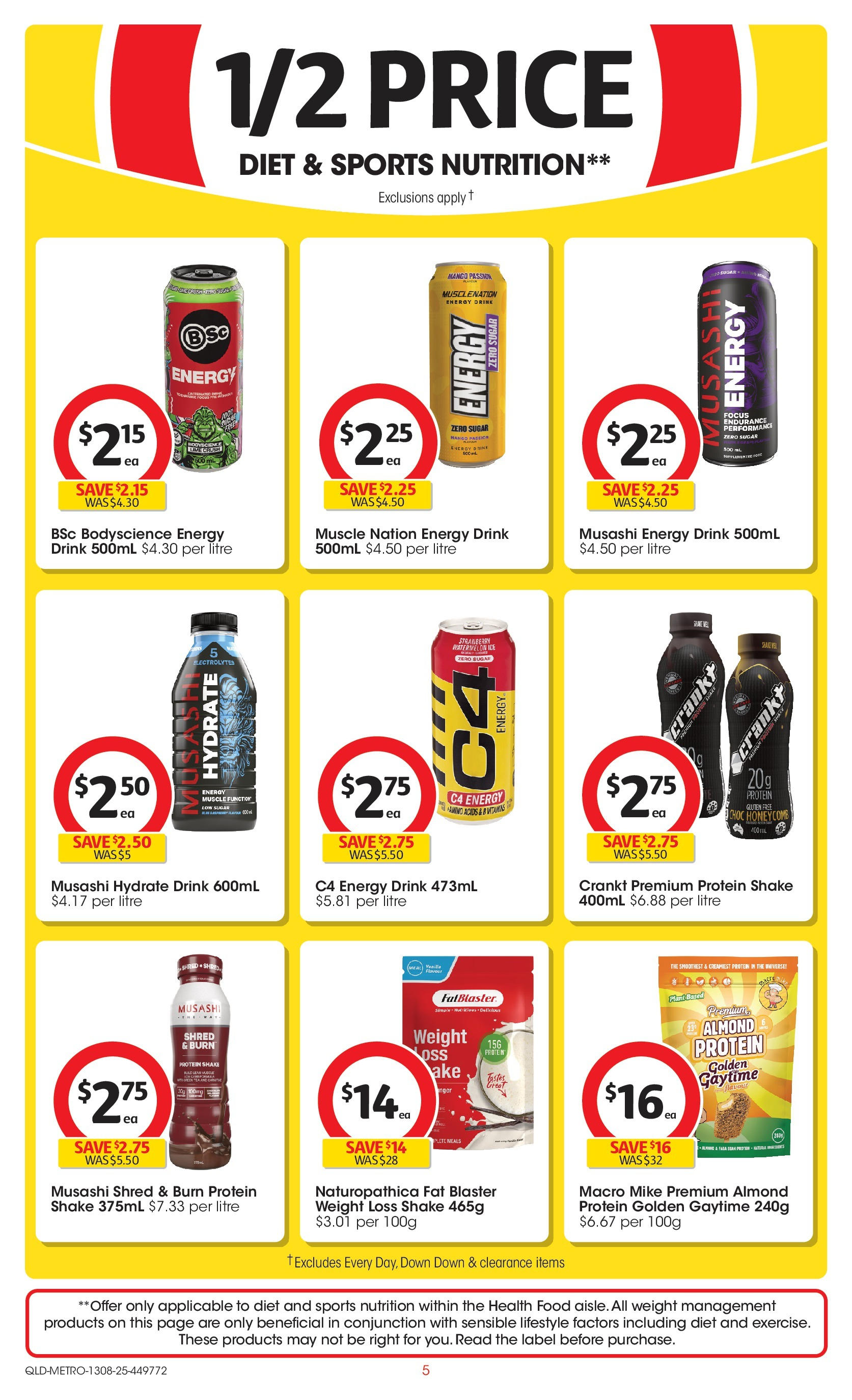 ﻿﻿Coles catalogue valid from 13/08/2025 > Online Australia | Page: 5 | Products: Plant, Sugar, Mango, Weight loss