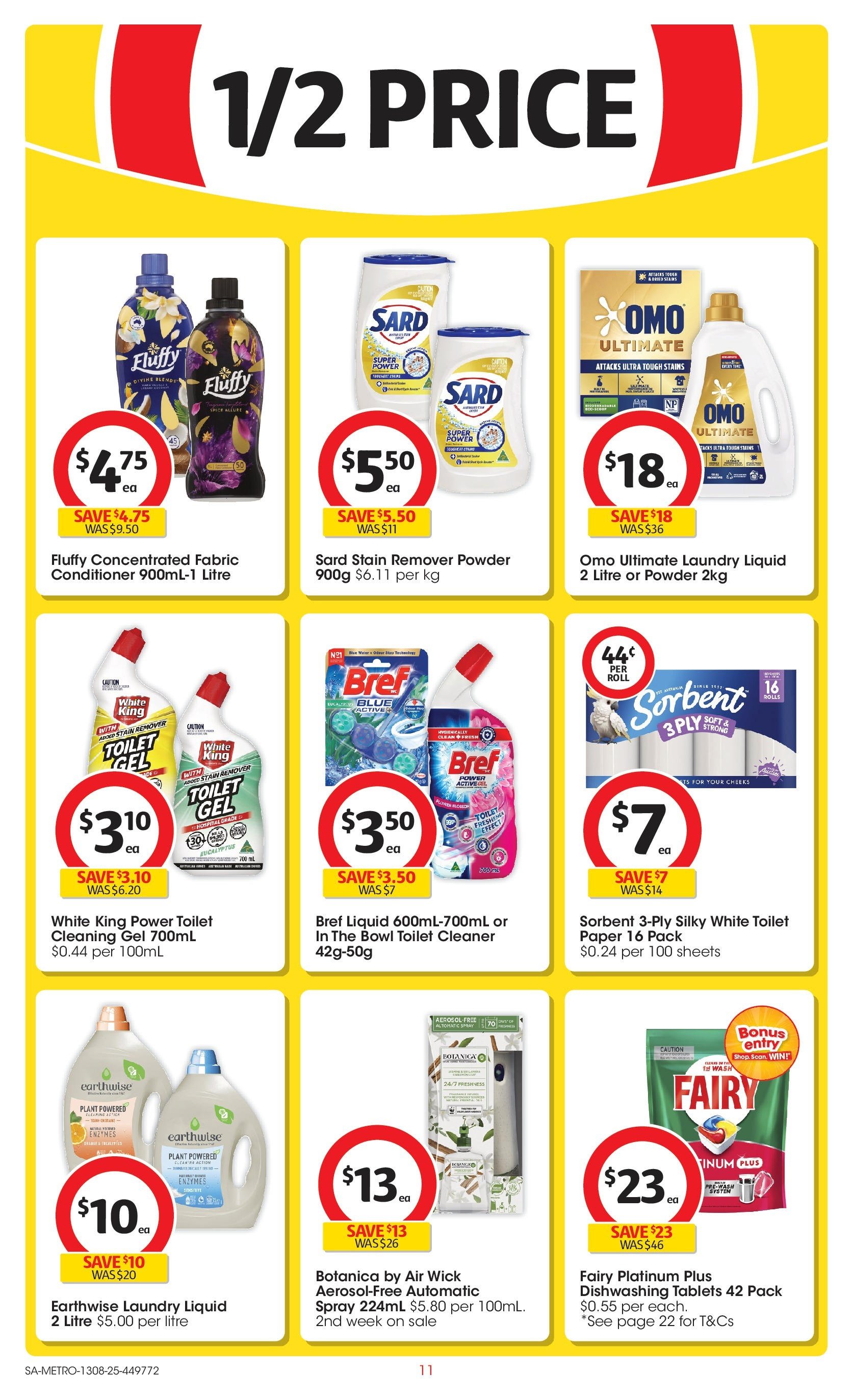 ﻿﻿Coles catalogue valid from 13/08/2025 > Online Australia | Page: 11 | Products: Toilet, Cleaner, Plant, Laundry
