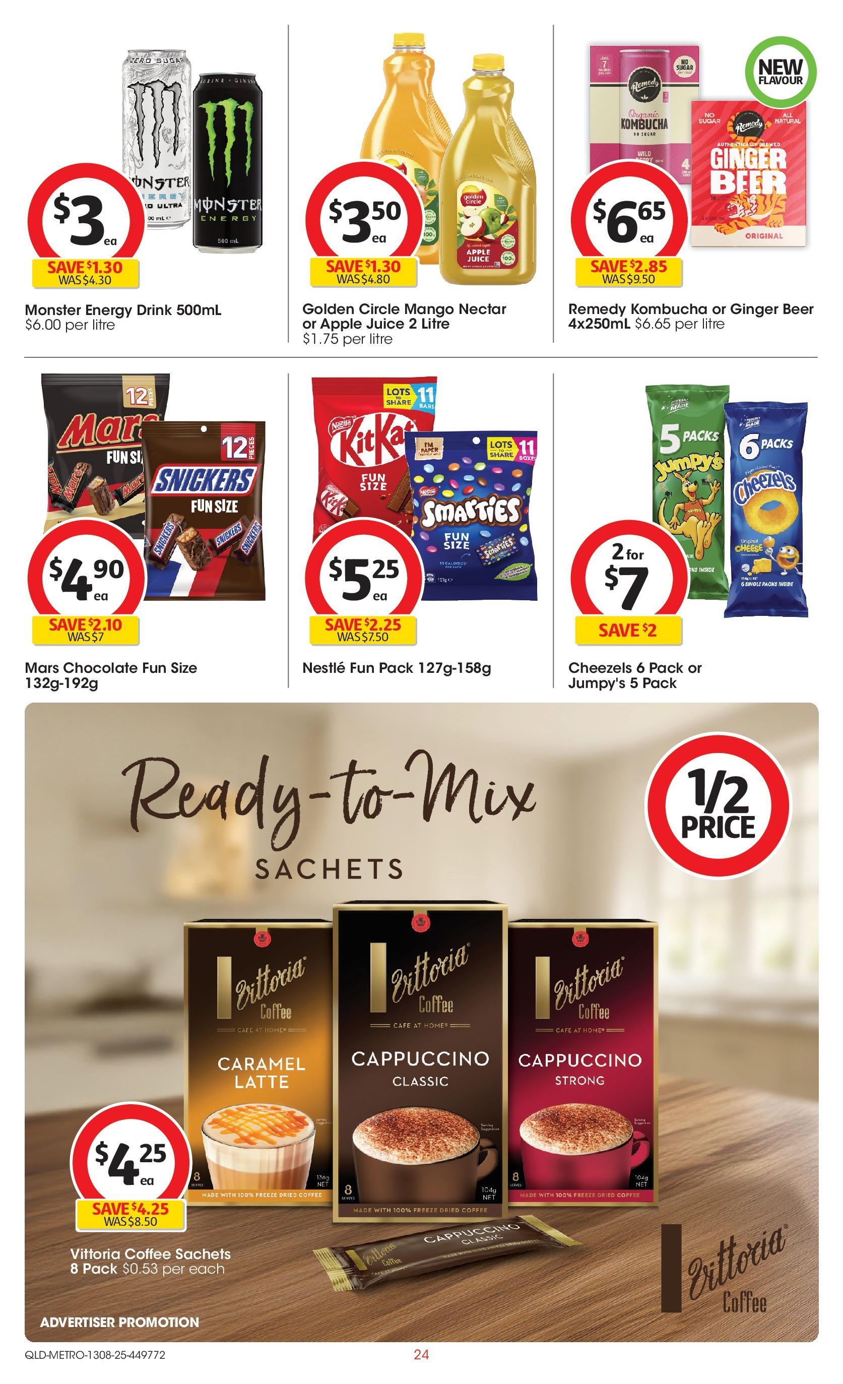 ﻿﻿Coles catalogue valid from 13/08/2025 > Online Australia | Page: 24 | Products: Cheese, Chocolate, Ginger, Sugar