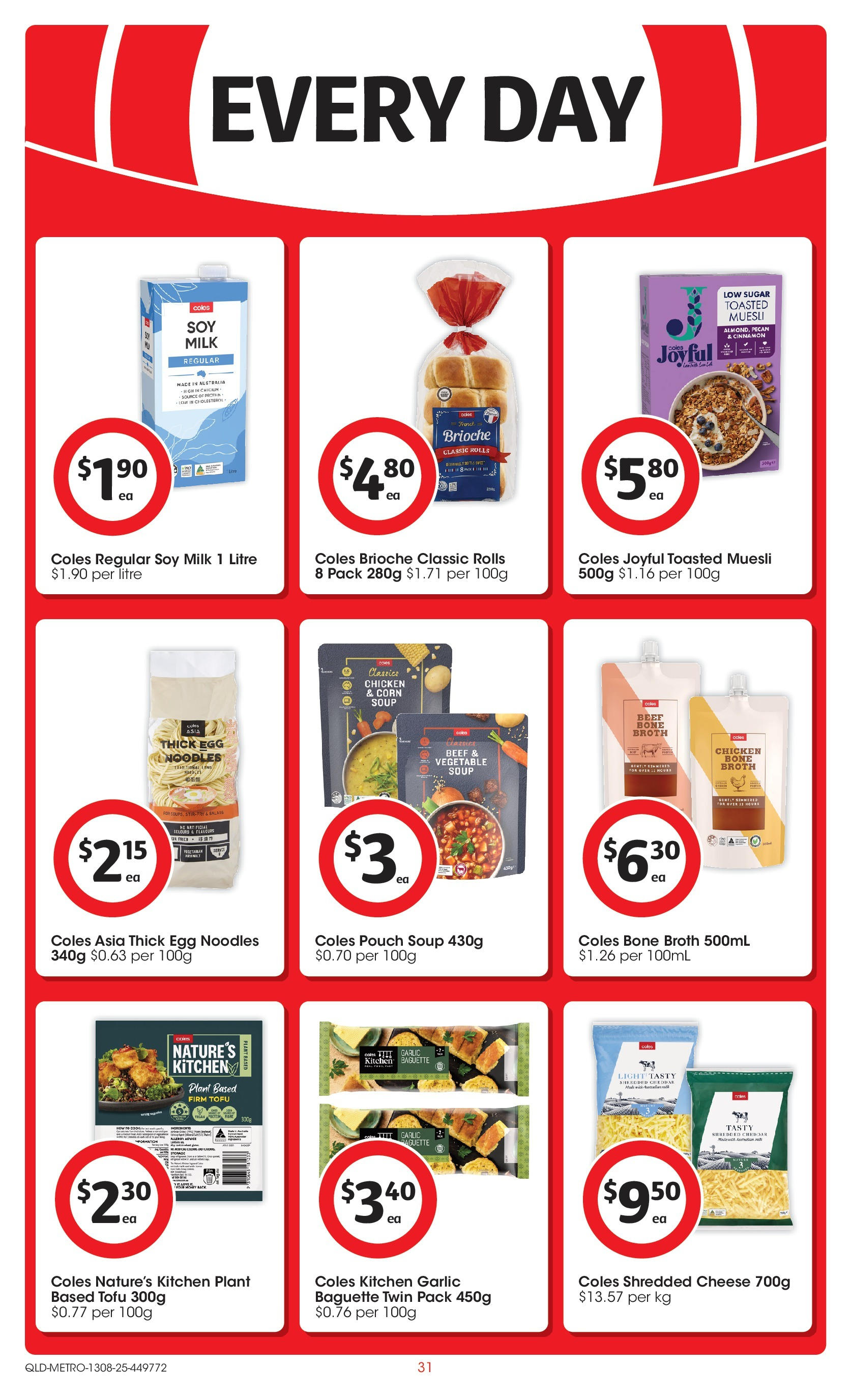 ﻿﻿Coles catalogue valid from 13/08/2025 > Online Australia | Page: 31 | Products: Plant, Milk, Soup, Garlic