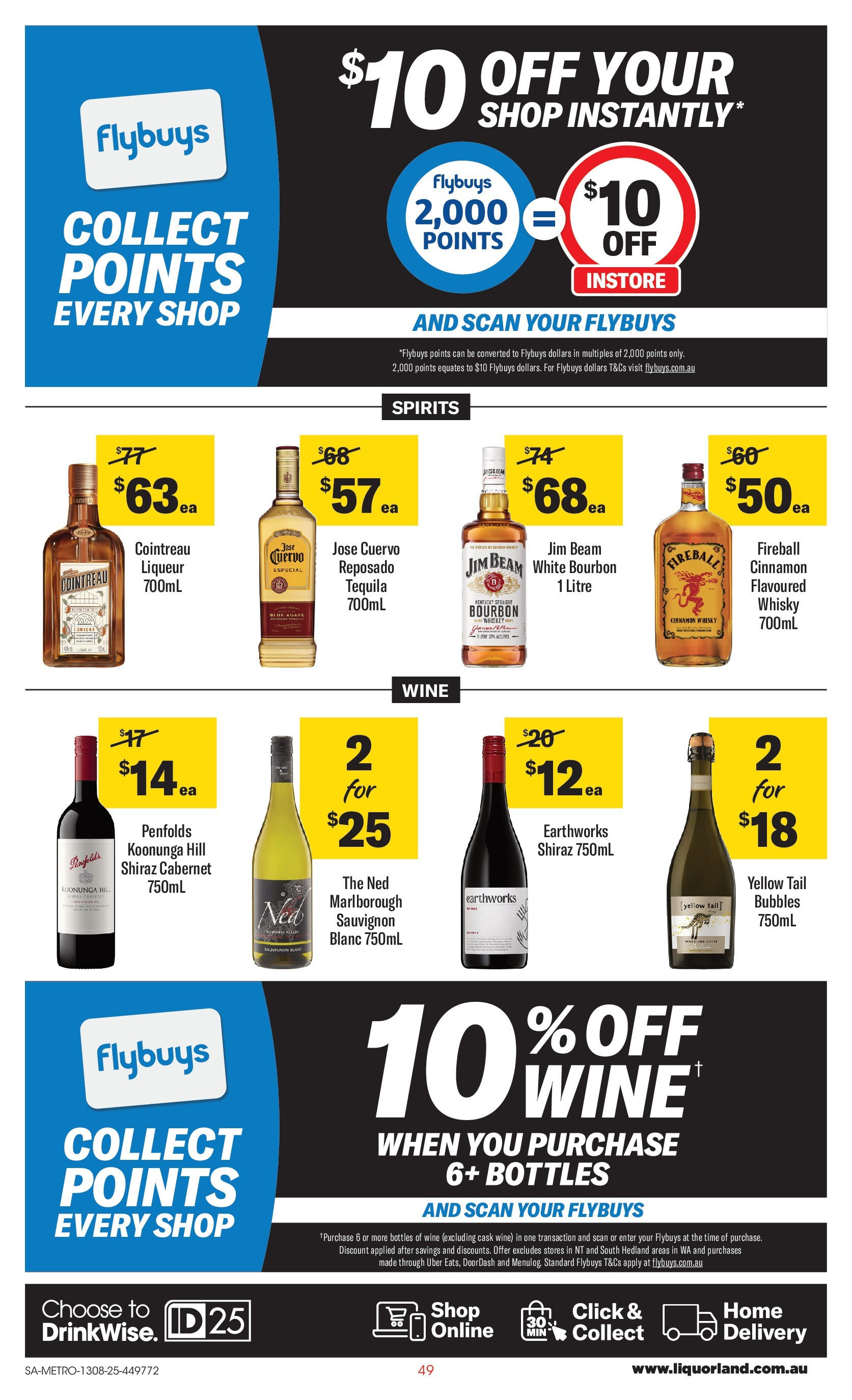 ﻿﻿Coles catalogue valid from 13/08/2025 > Online Australia | Page: 49 | Products: Wine, Bourbon, Whiskey
