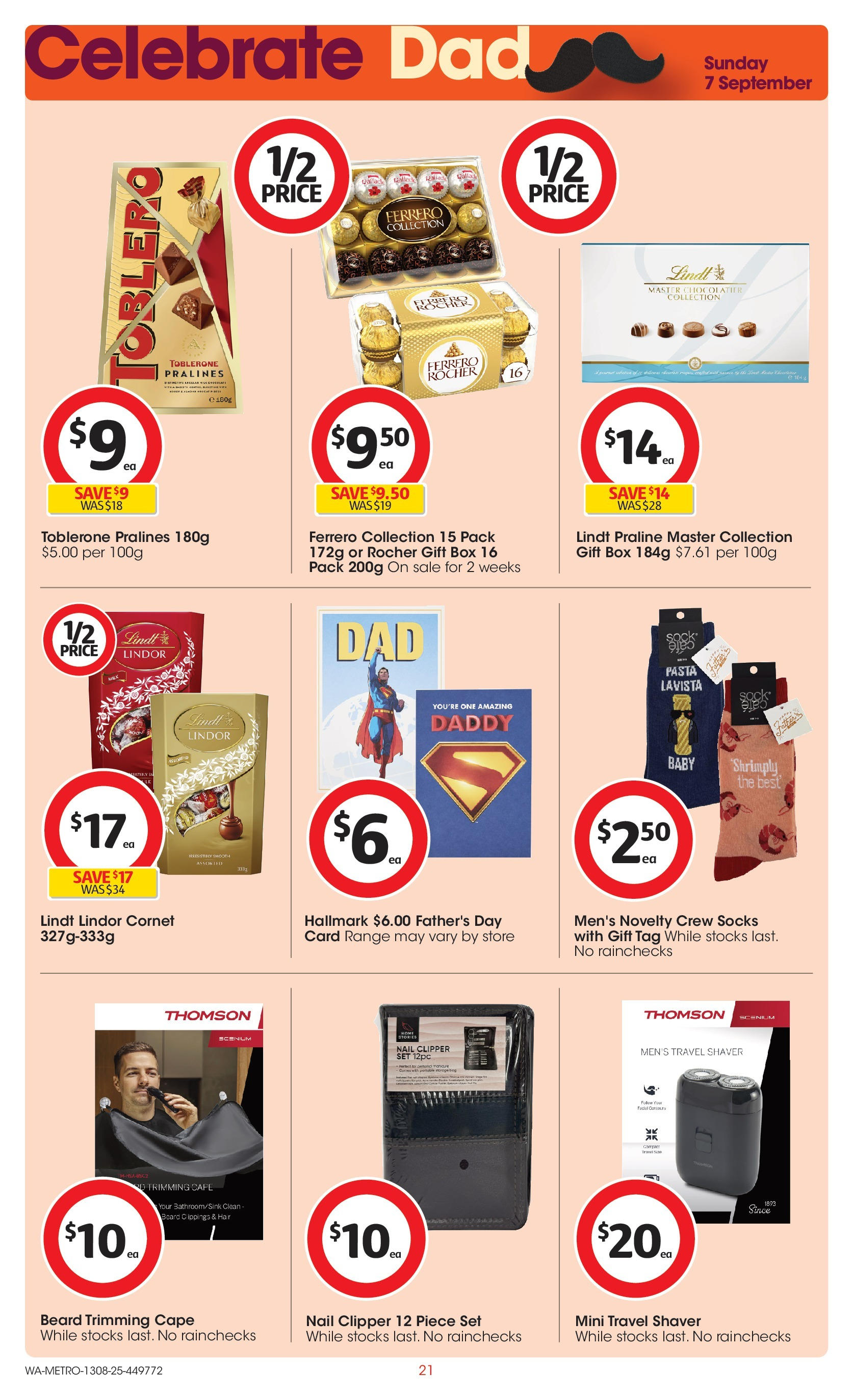 ﻿﻿Coles catalogue valid from 13/08/2025 > Online Australia | Page: 21 | Products: Box, Novelty, Pasta, Socks