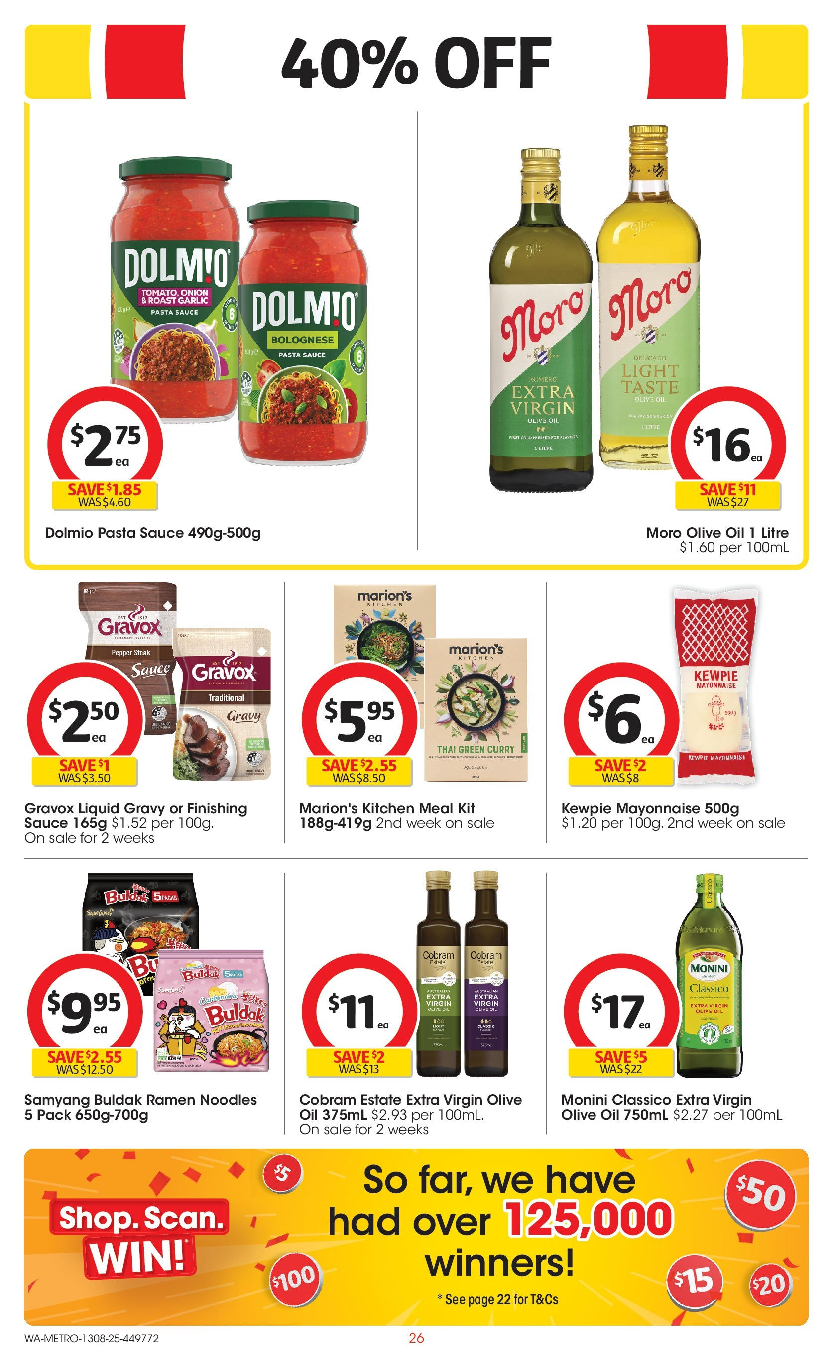 ﻿﻿Coles catalogue valid from 13/08/2025 > Online Australia | Page: 26 | Products: Oil, Pasta, Olive oil, Sauce
