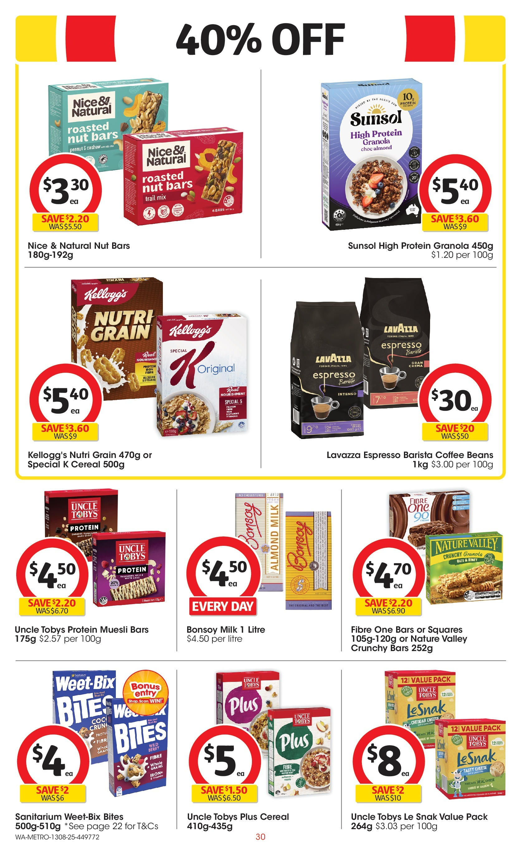 ﻿﻿Coles catalogue valid from 13/08/2025 > Online Australia | Page: 30 | Products: Coffee, Oats, Cereal, Iron
