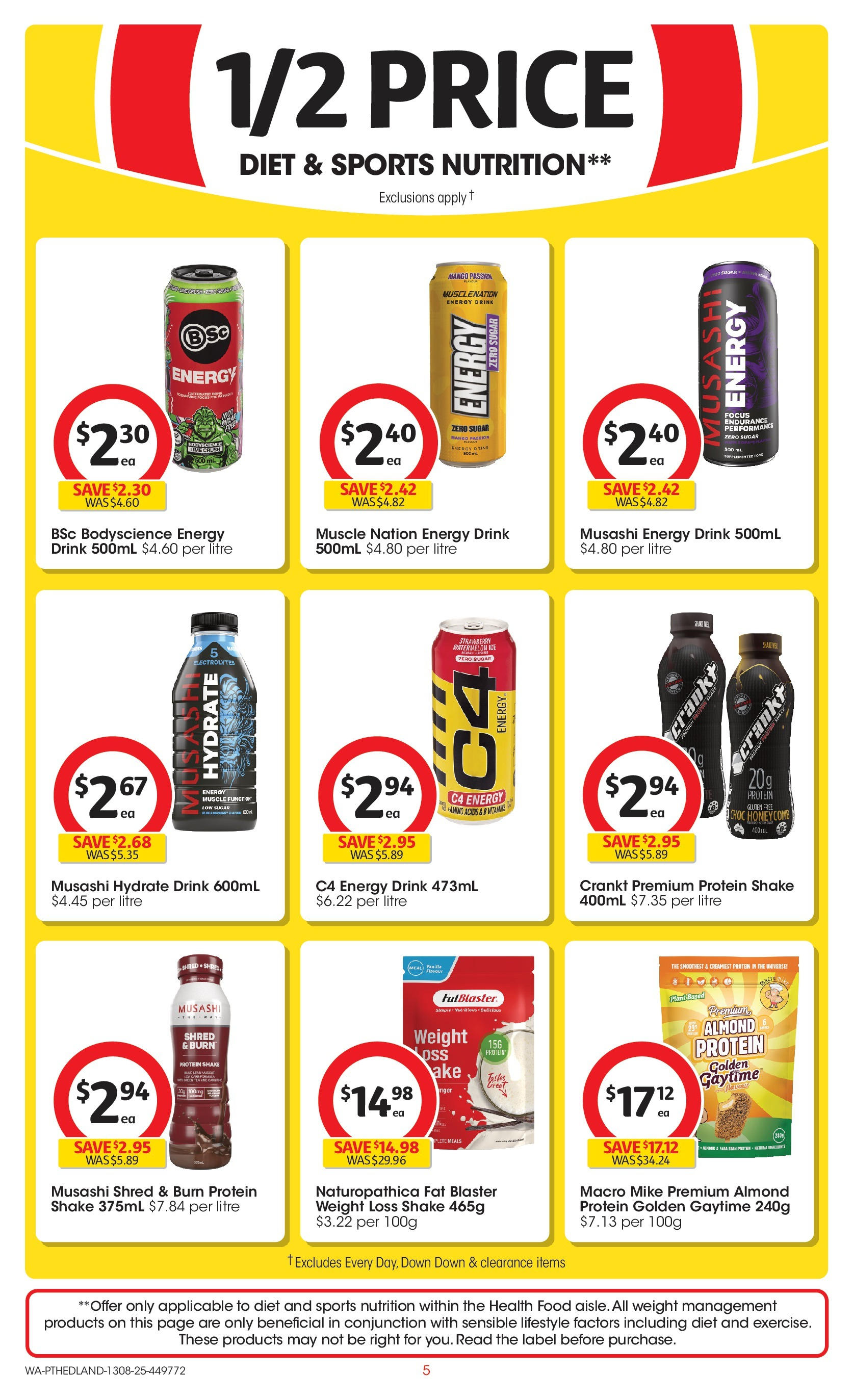 ﻿﻿Coles catalogue valid from 13/08/2025 > Online Australia | Page: 5 | Products: Sugar, Mango, Watermelon, Weight loss