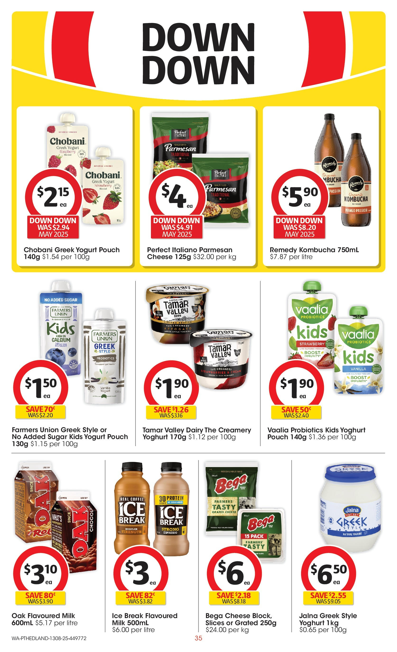 ﻿﻿Coles catalogue valid from 13/08/2025 > Online Australia | Page: 35 | Products: Cheese, Cream, Sugar, Raspberry