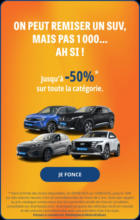 On peut remiser un suv, mais pas 1000... ah si !
