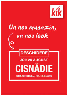 Catalog Kik - Cisnădie – previzualizare al pliantului de la Kik valabil de la 25.08.2025
