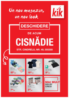 Kik - Catalog KiK până în data de 31.08.2025 – previzualizare al pliantului de la Kik valabil de la 28.08.2025