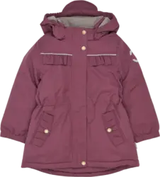 Mikk-Line Winterjacke mit Rüschen-Details, lila, Gr. 98/104