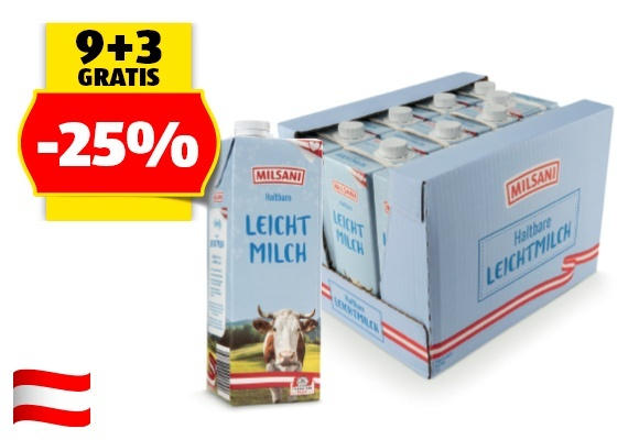 MILSANI Haltbare Milch, 1 l