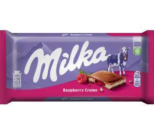 Milka Млечен шоколад малина