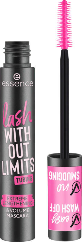 essence Mascara Lash Without Limits Tubing Extreme Lengthening & Volume 04 Black Tubing