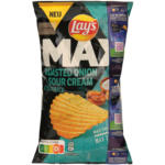 Mix Markt Lays Kartoffelchips geriffelt mit geröstetem Zwiebel- und Sauerrahmgeschmack - bis 16.08.2025